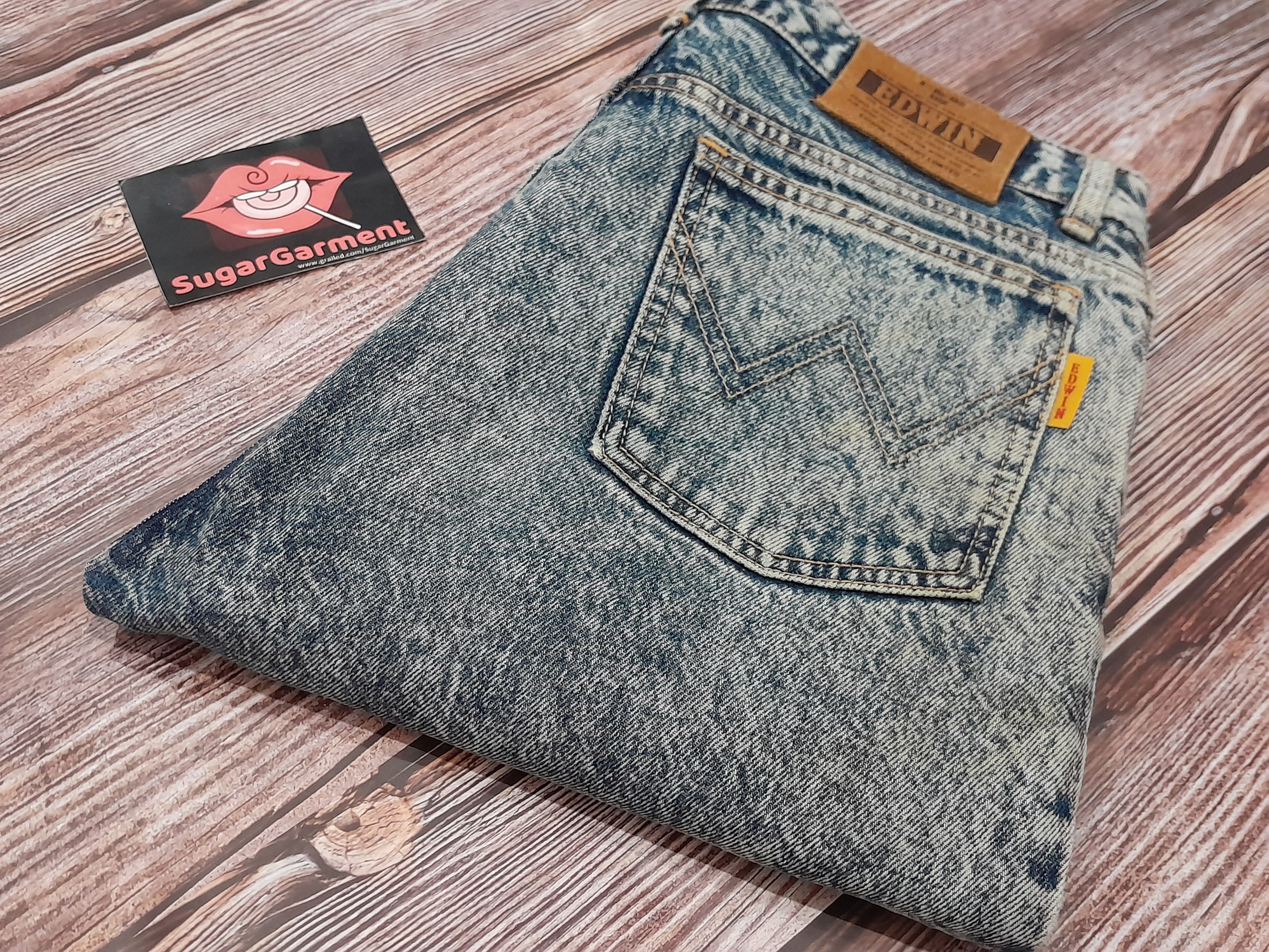 Edwin × Vintage Edwin Acid Wash Jeans Vintage Size US 31 - 21 Thumbnail