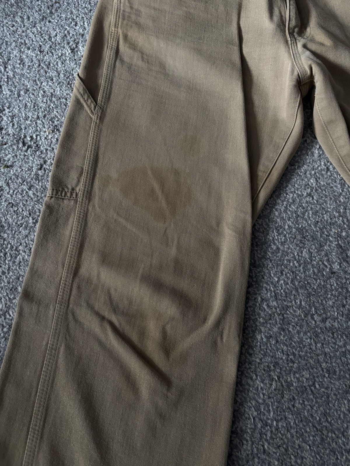 Comme des Garcons Homme COMME DES GARÇONS HOMME AD2011 Vintage Beige Carpenter Pants Size US 32 / EU 48 - 4 Thumbnail