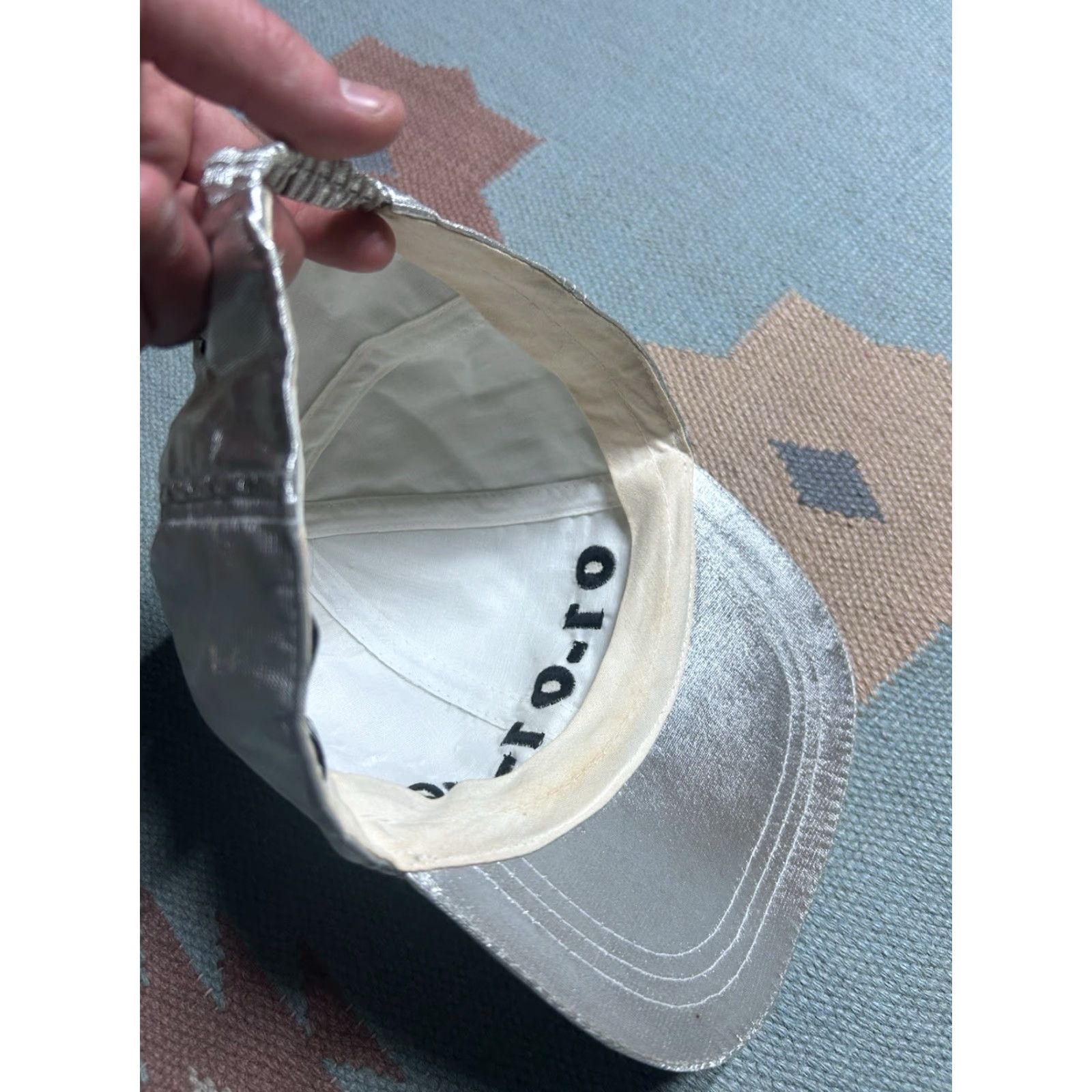 Vintage VINTAGE Baseball Cap Millennium 2000 Silver Nylon Stretch One Size Men Hat Cap Size ONE SIZE - 7 Thumbnail