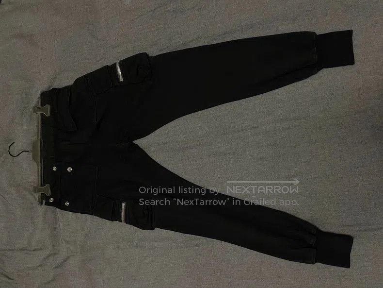 Rick Owens RickOwens Black Cargo Pants Size 48. Size US 32 / EU 48 - 2 Thumbnail