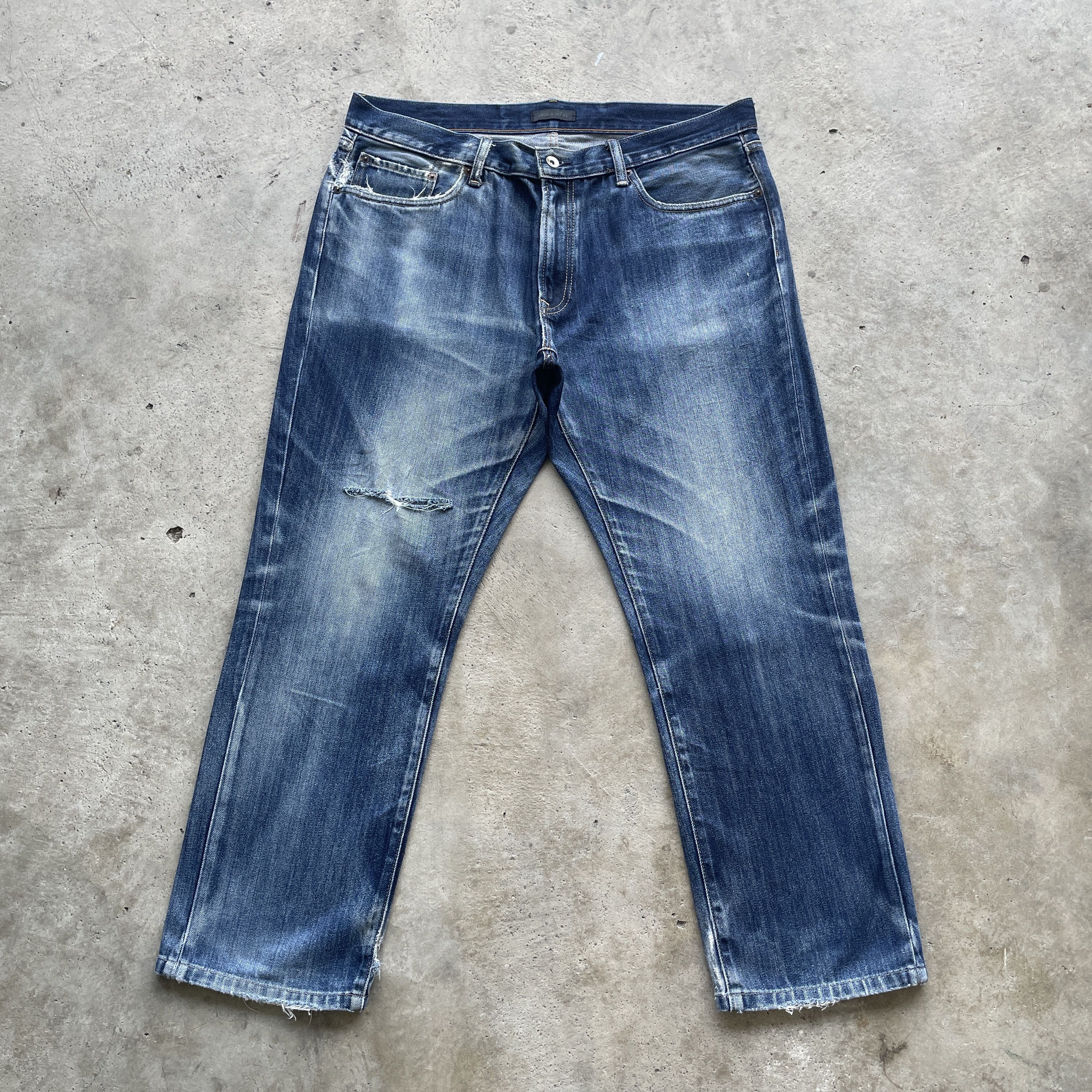 Japanese Brand VINTAGE JAPANESE FADED DISTRESSED JEANS PANTS DENIM W38 Size US 38 / EU 54 - 2 Thumbnail