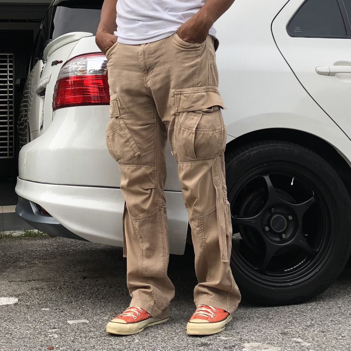 Avirex Vintage Avirex Parachute Patchwork Cargo Pants Size US 34 / EU 50 - 4 Thumbnail