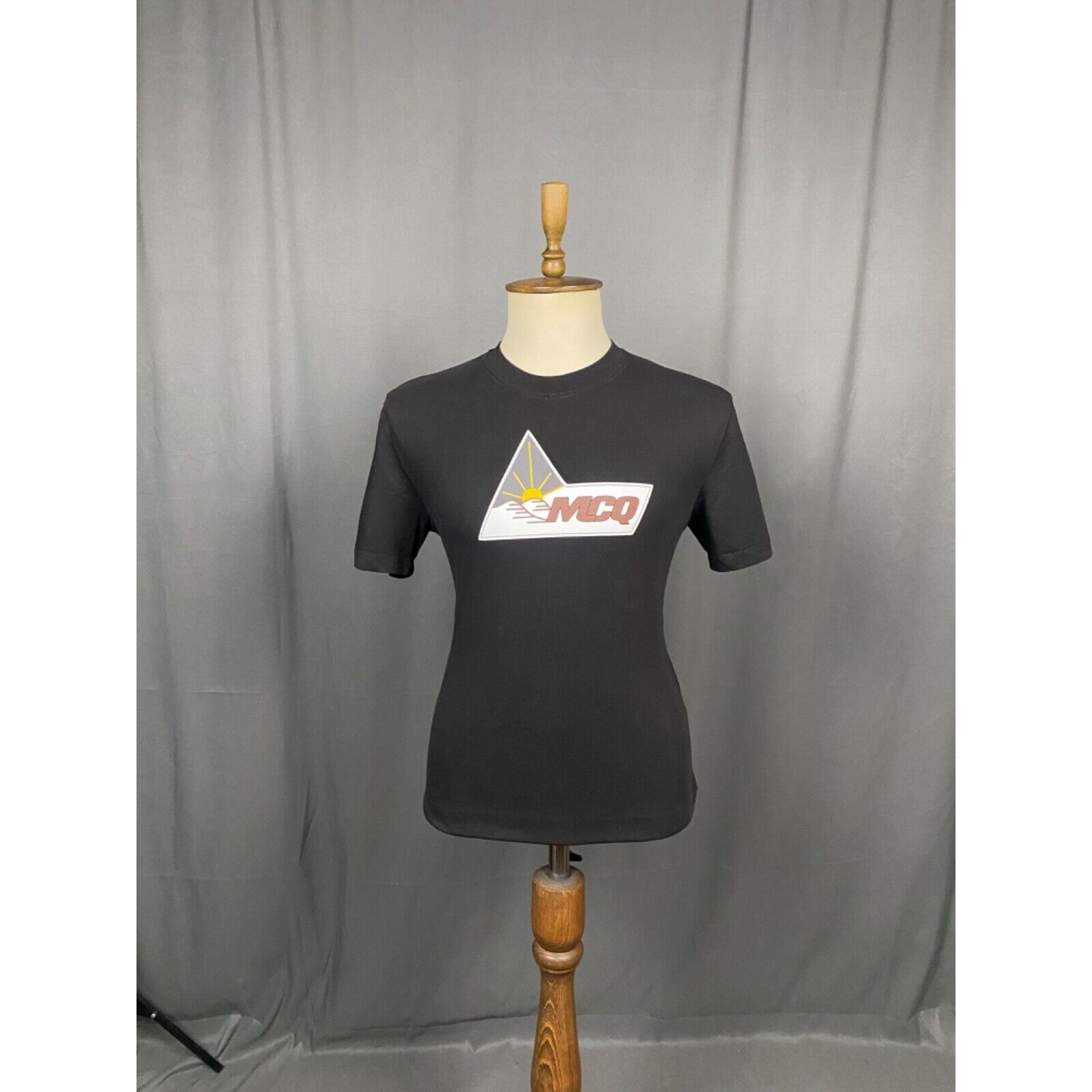 Alexander McQueen MINT! Alexander McQueen McQ Big Logo Men's Black T-Shirt Siz Size US S / EU 44-46 / 1 - 3 Thumbnail