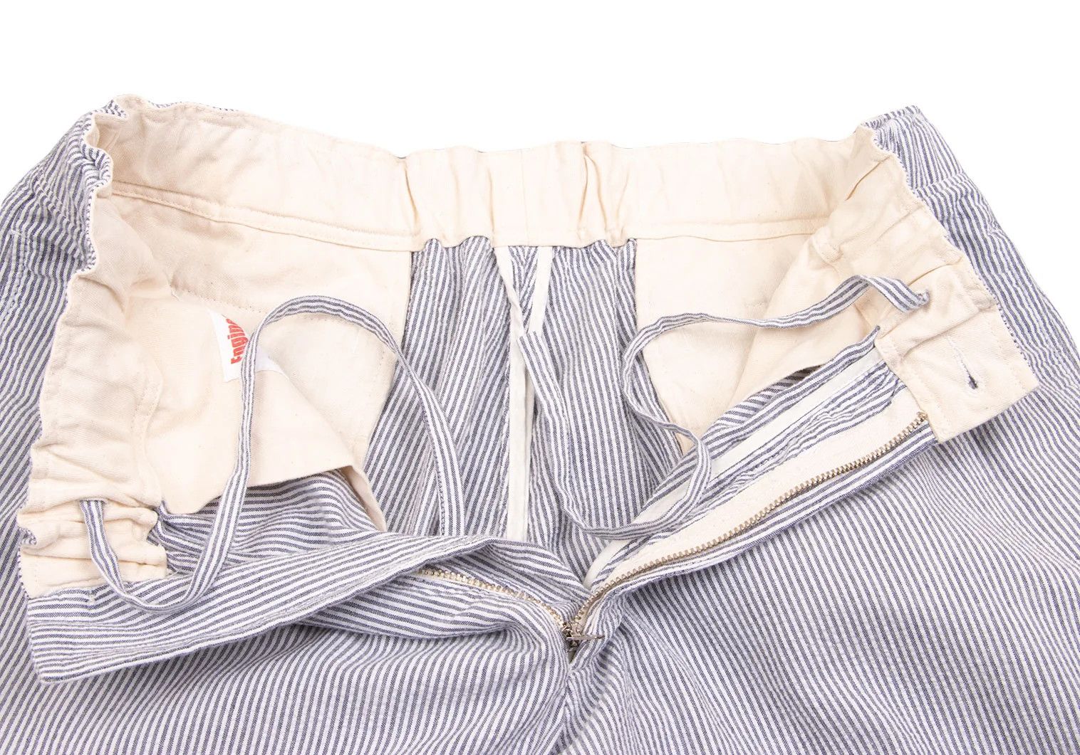 Engineered Garments Stripe Elastic Waist Pants in White Gray Size M Size US 34 / EU 50 - 5 Thumbnail