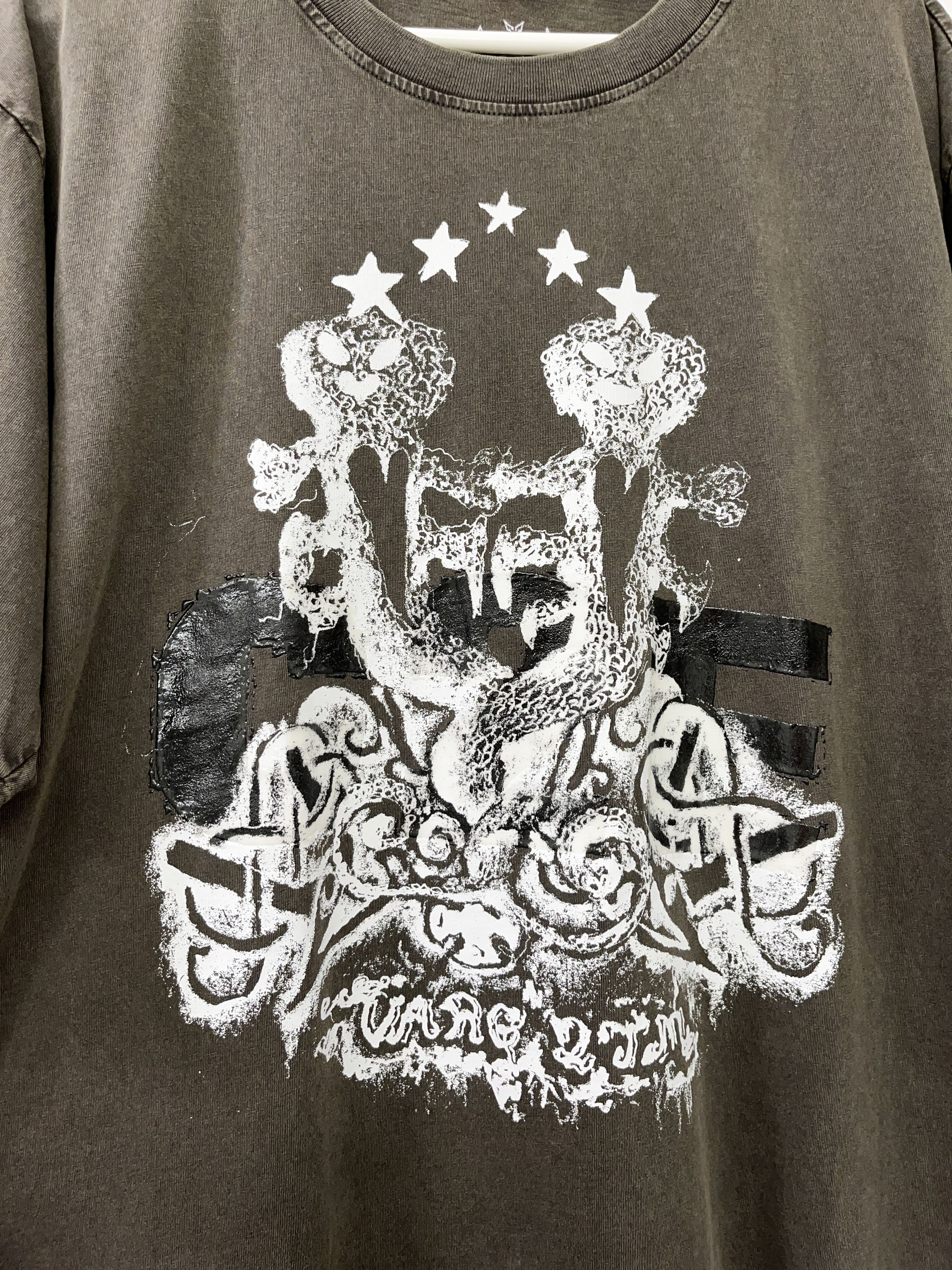 Drain Gang Varg2TM Outlaw T-Shirt - Washed Grey Size US L / EU 52-54 / 3 - 2 Thumbnail
