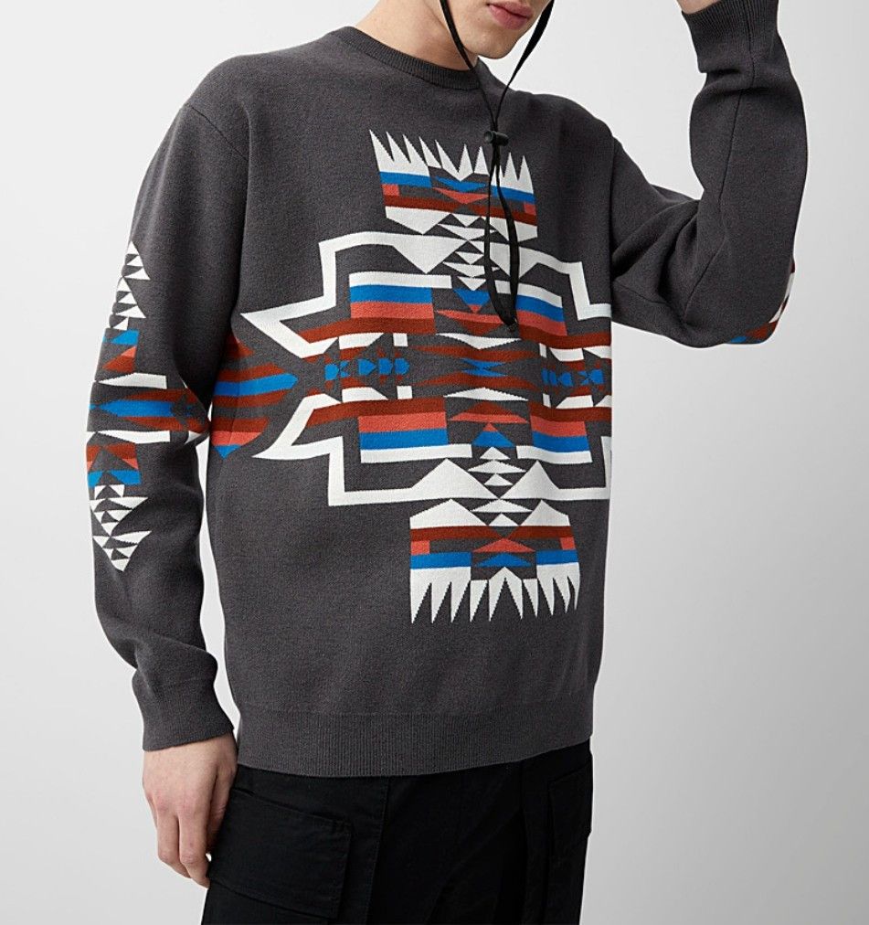 Simons DJAB Graphic Jacquard Sweater Size US S / EU 44-46 / 1 - 1 Thumbnail