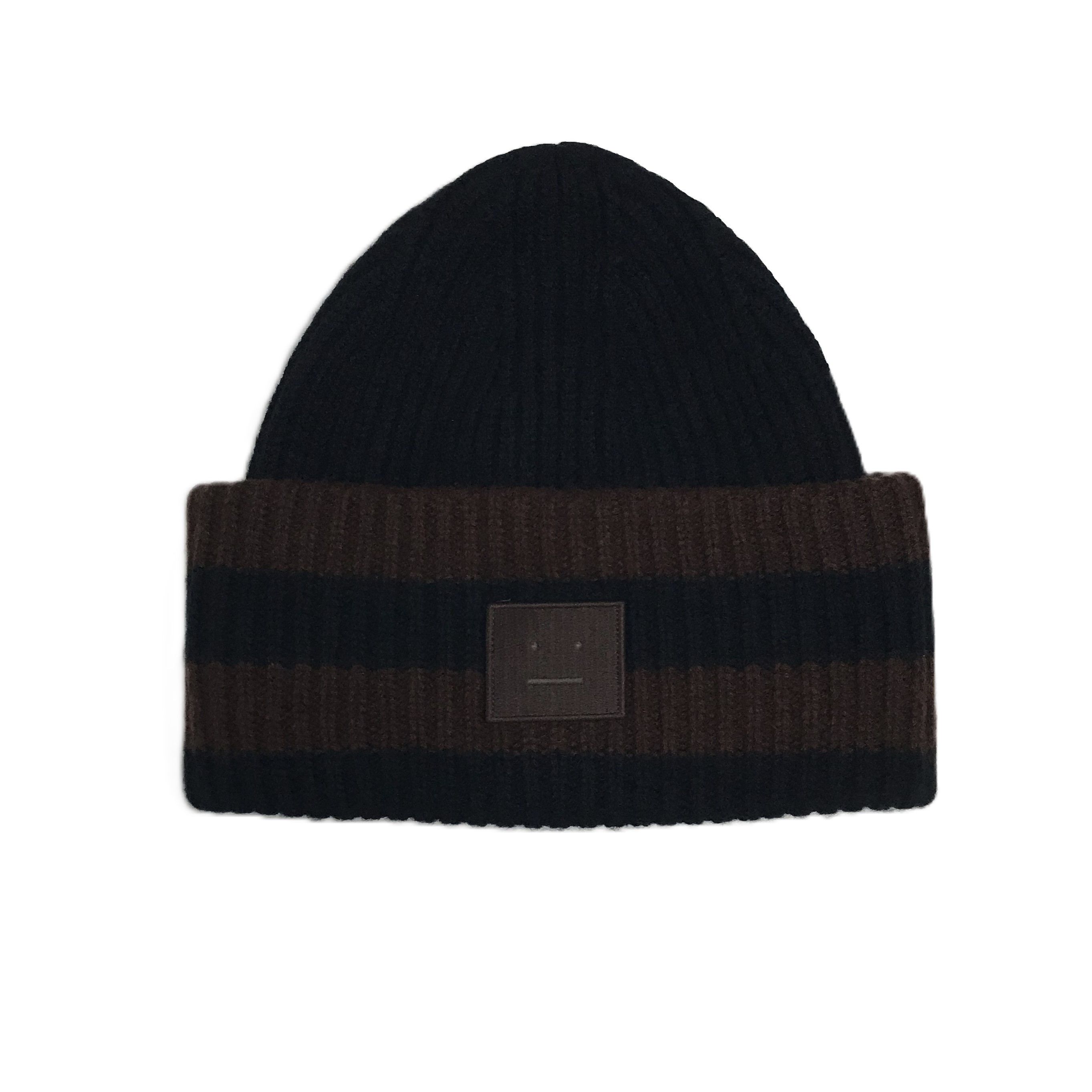 Acne Studios Acne Studios Pansy N Face Beanie Hat Black/Brown Size ONE SIZE - 1 Thumbnail