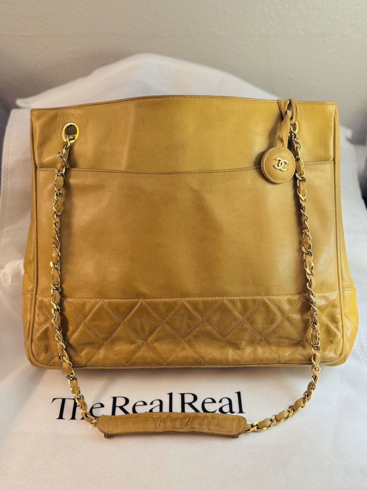 Chanel Chanel quilted tote shopping Matelassé Chain Shoulder Bag Size ONE SIZE - 3 Thumbnail
