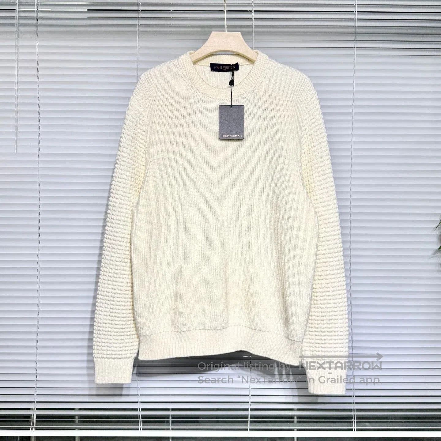 Louis Vuitton louis vuitton knitted sweater with logo. Size US XXL / EU 58 / 5 - 2 Thumbnail