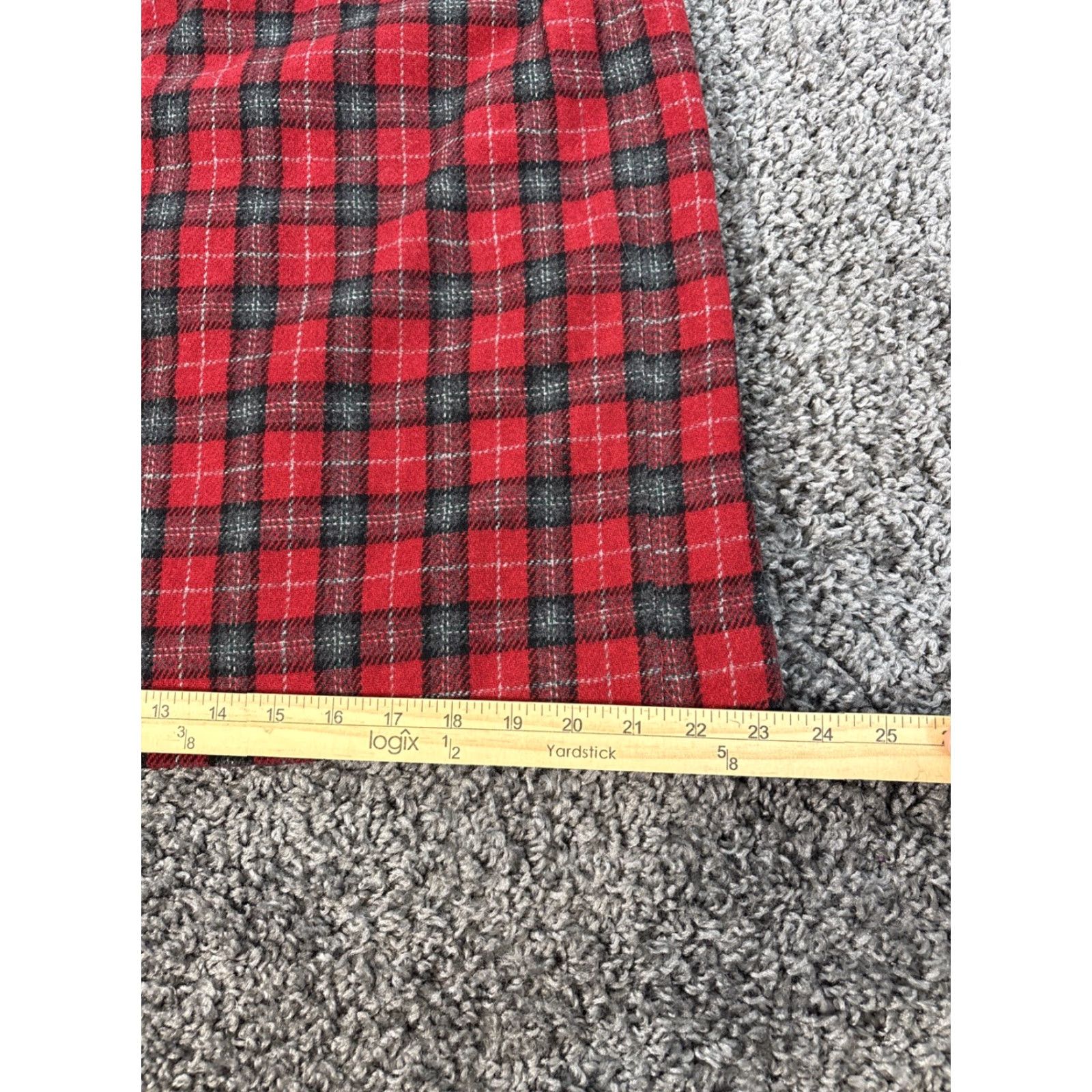 Vintage VINTAGE Savannah Skirt Women Midi Wool Red Buffalo Plaid 90s Tweed Pencil Lined Size 16 Size 38" / US 16 / IT 52 - 3 Thumbnail