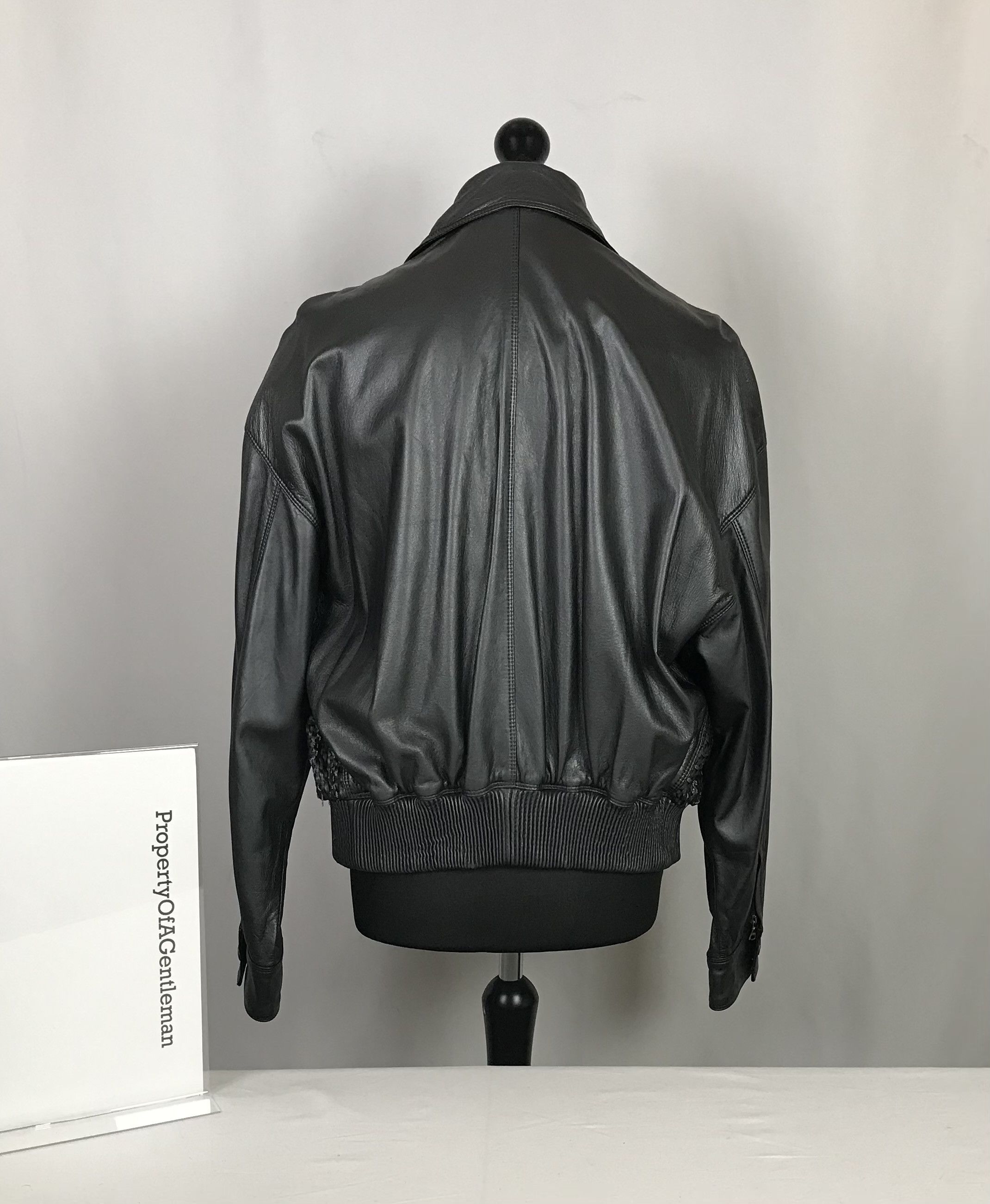 Versace RARE VINTAGE Gianni Versace Leather Jacket Size US L / EU 52-54 / 3 - 4 Thumbnail