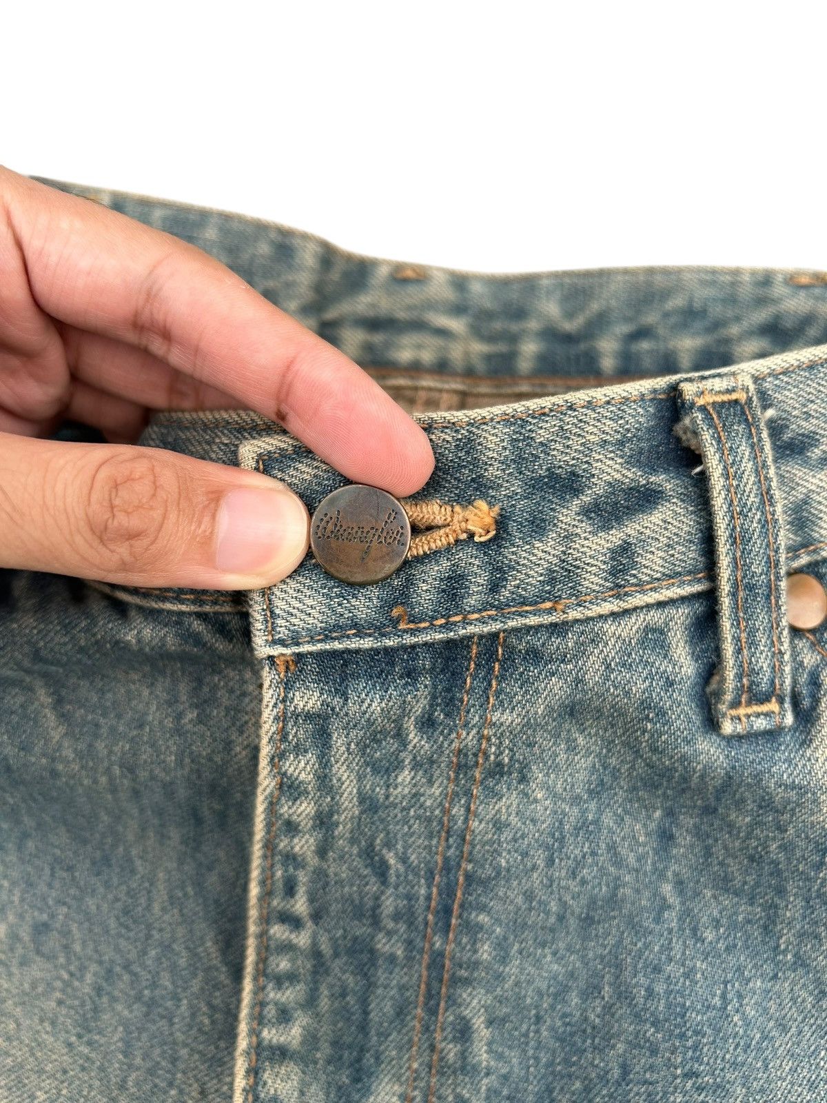 Kapital Vintage Wrangler Selvedge Baggy Rusty Mudwash Denim Jeans Size US 30 / EU 46 - 5 Thumbnail