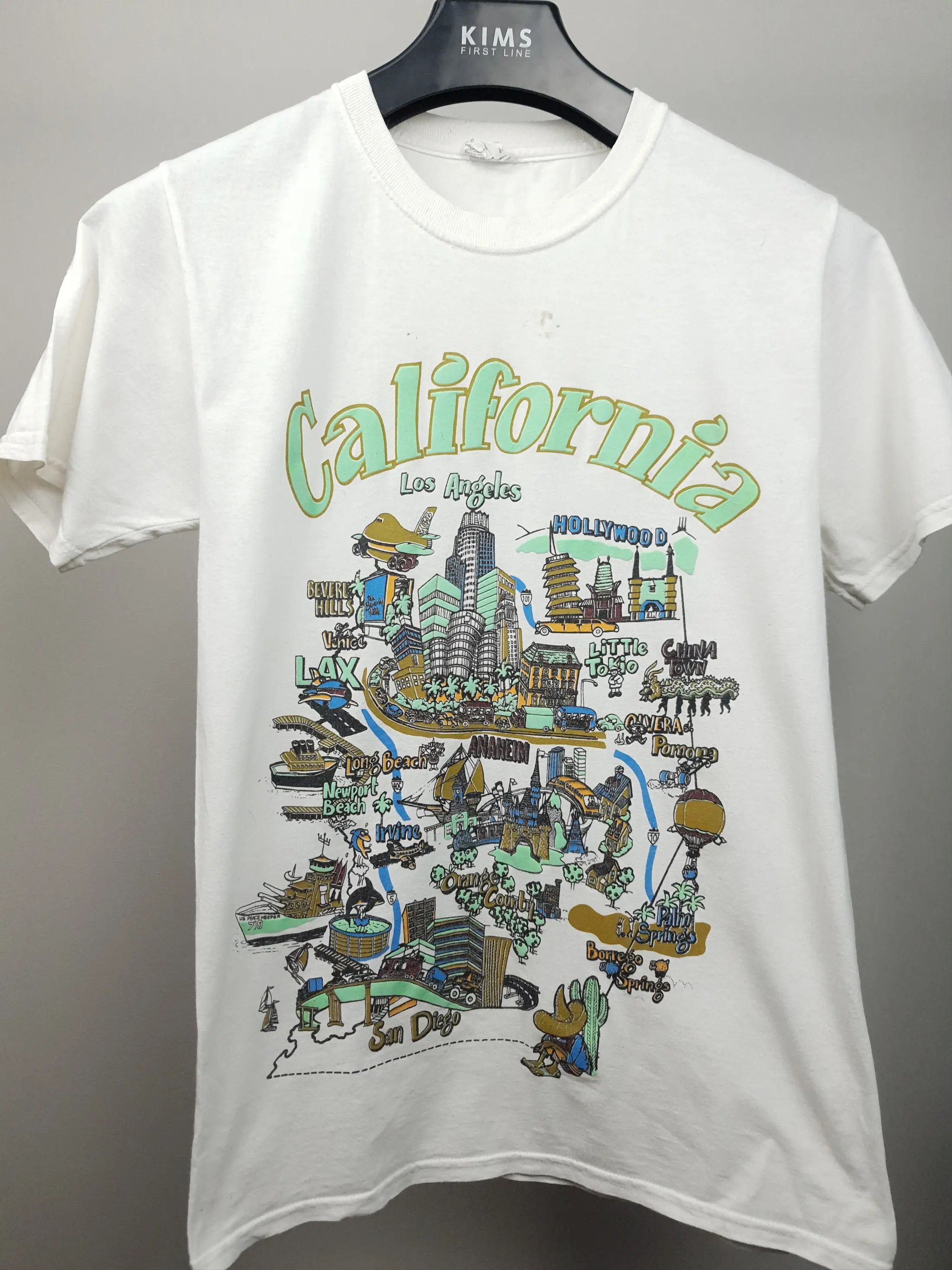 Japanese Brand 2000's Vintage California USA Humour Graphic Print T Shirt Size US S / EU 44-46 / 1 - 2 Thumbnail