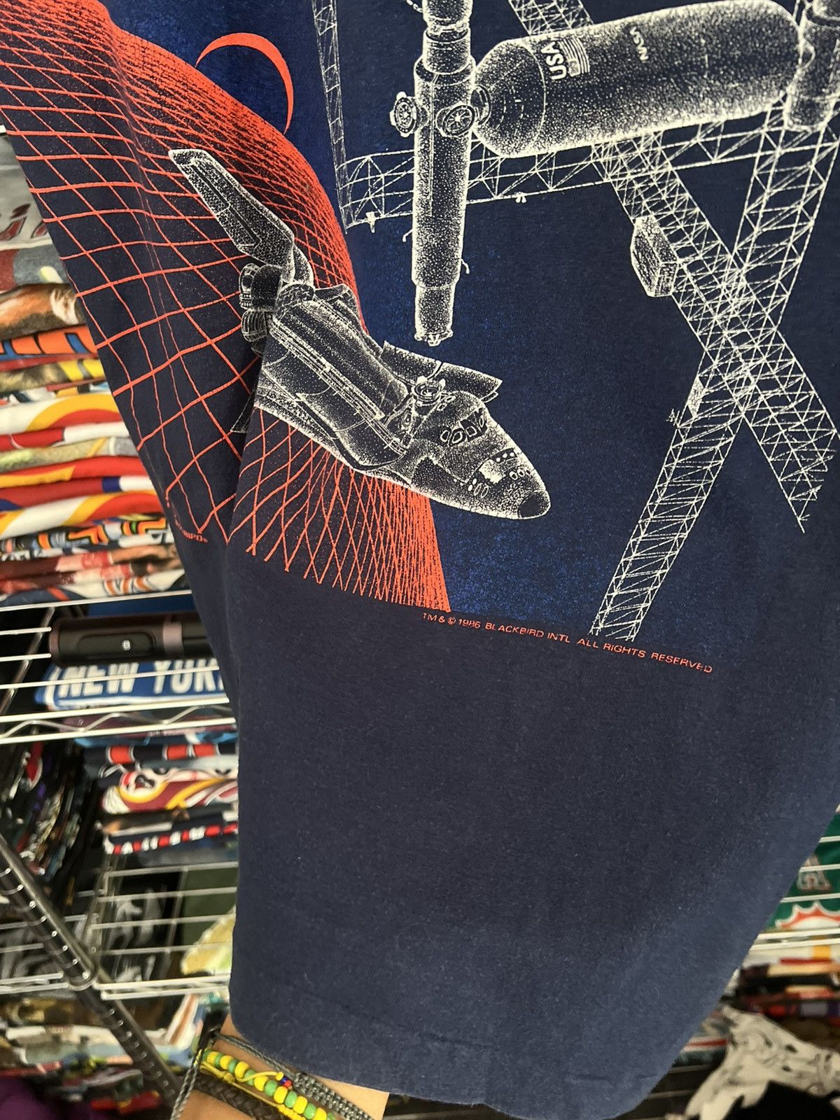 Blackbird 1986 Blackbird NASA Air Force USA Single Stitch 80s Tee Size US M / EU 48-50 / 2 - 5 Thumbnail