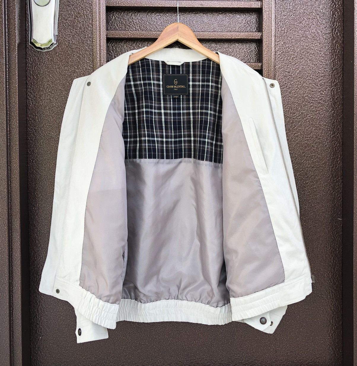 Gianni Valentino Vintage Gianni Valentino Velvet Bomber Jacket Size US L / EU 52-54 / 3 - 12 Thumbnail
