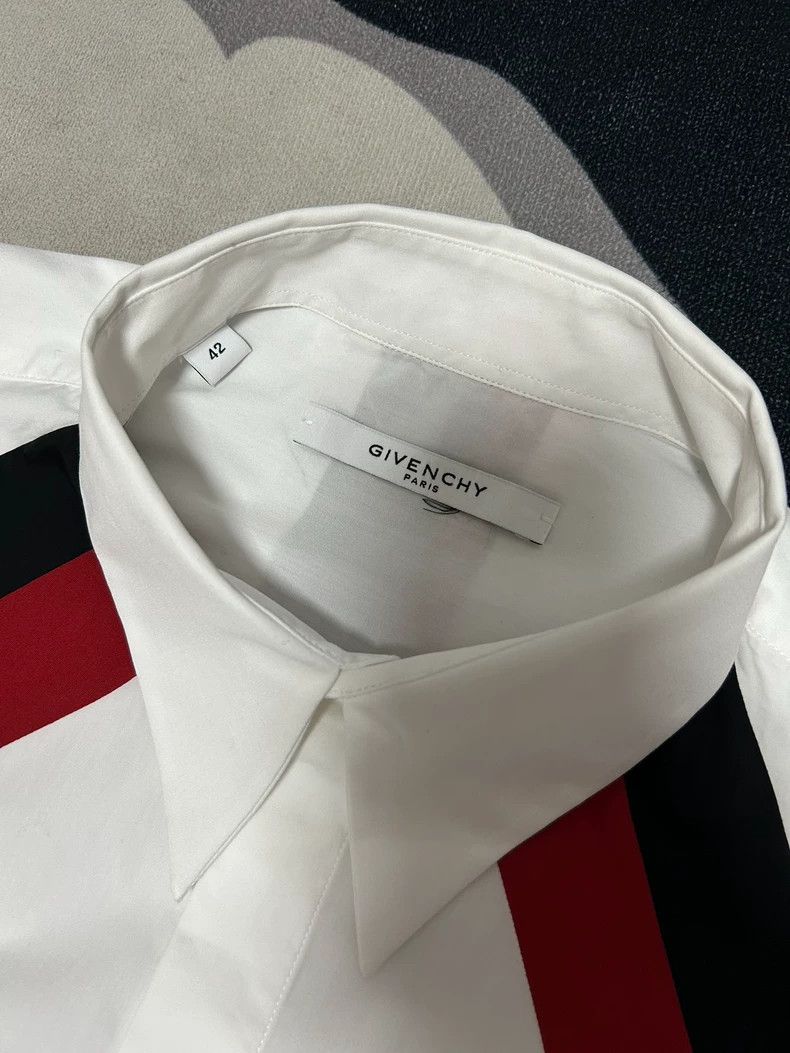 Givenchy Givenchy Shirt with classic striped patchwork Size US XXL / EU 58 / 5 - 2 Thumbnail