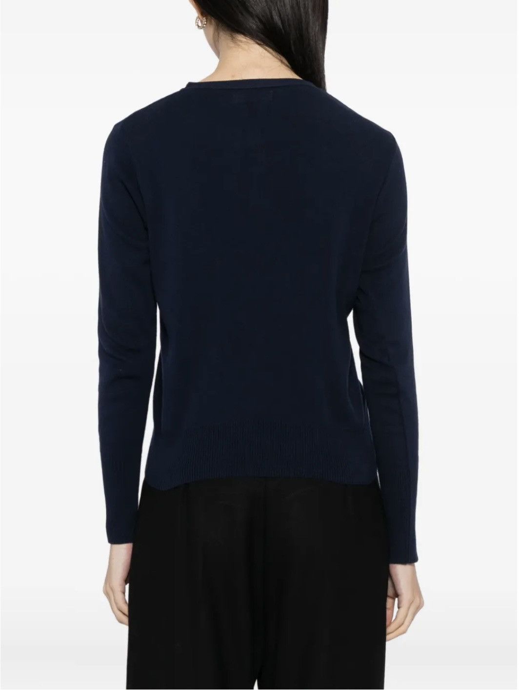 agnes b. Agnès b. Navy Blue Snap Cardigan Made in France Size 2 Size M / US 6-8 / IT 42-44 - 3 Thumbnail