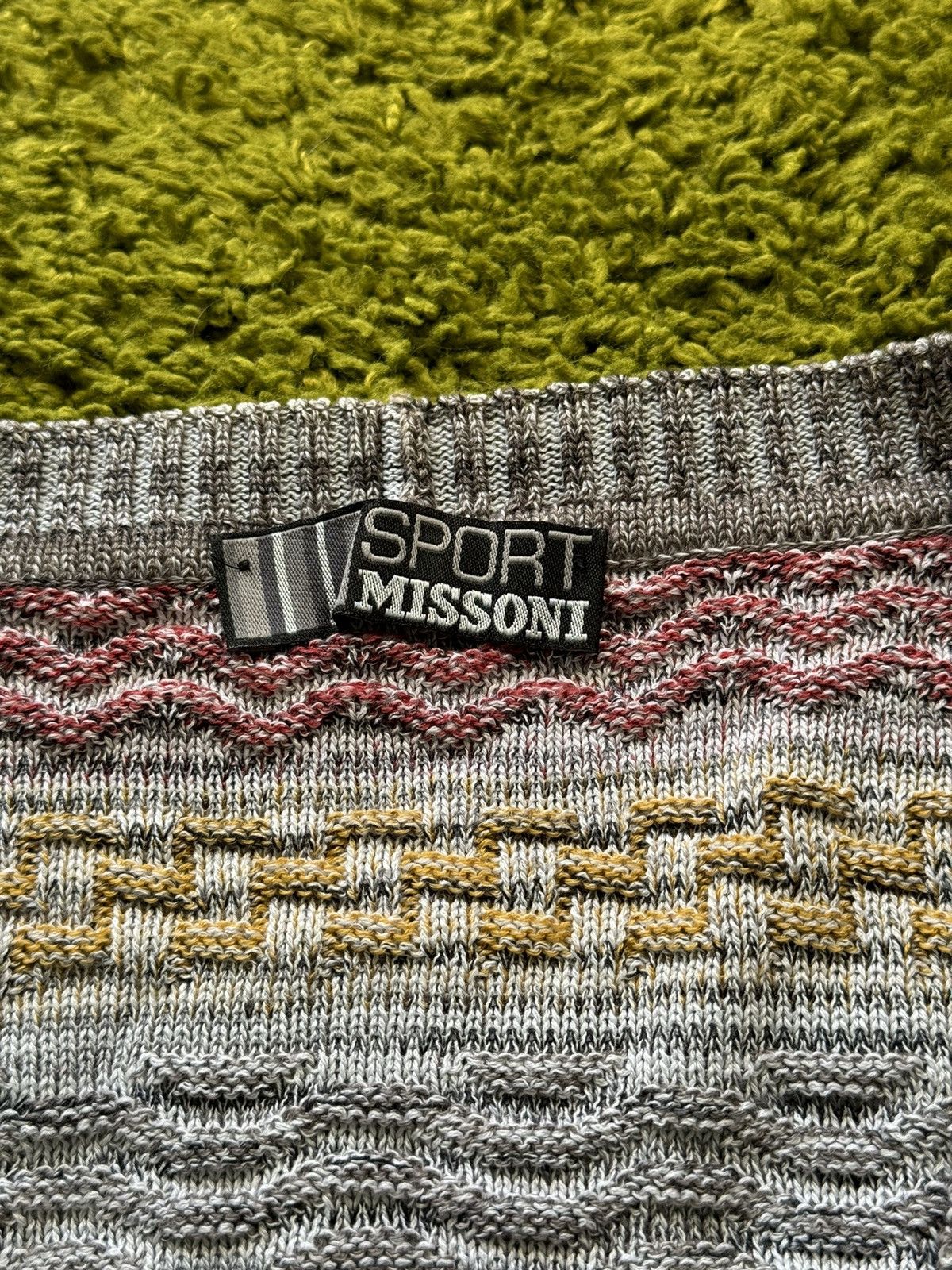 Missoni × Vintage Missoni 90s vintage iconic coloured cardigan sweater Size L / US 10 / IT 46 - 3 Thumbnail