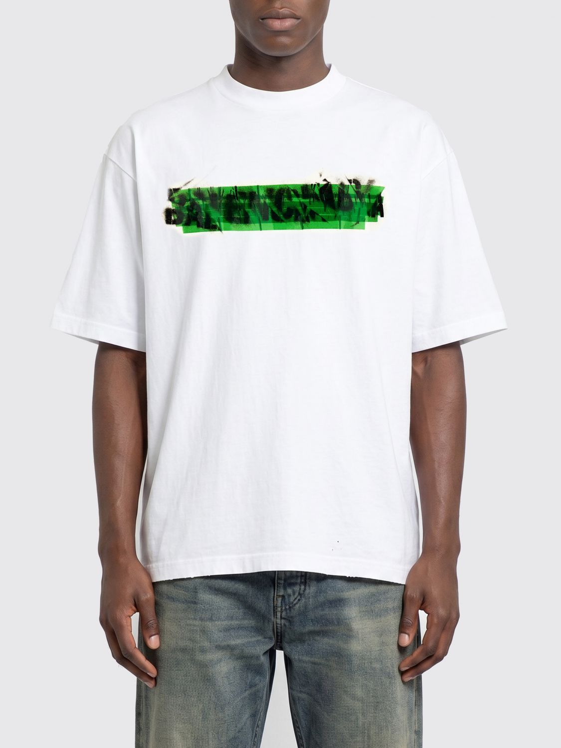 Balenciaga Balenciaga T-Shirt Men White Size US L / EU 52-54 / 3 - 1 Thumbnail