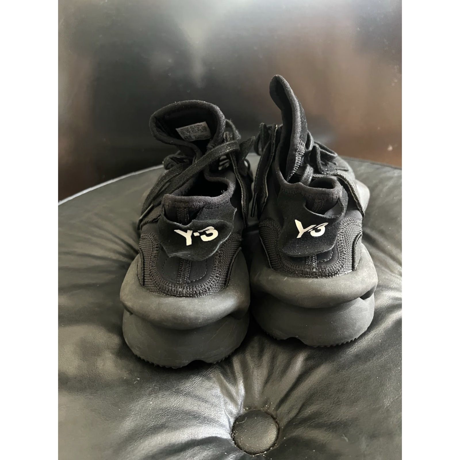 Adidas adidas Y-3 Kaiwa Black Canvas Size 12.5 Sneaker Men US 12 Pre-owned Size US 12 / EU 45 - 4 Thumbnail