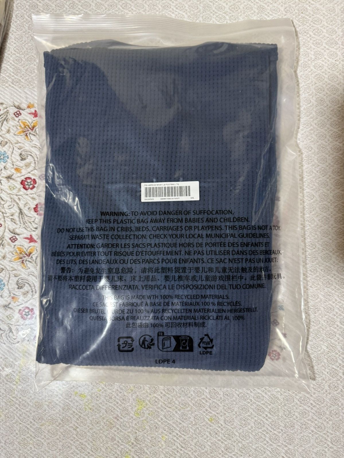 Supreme Supreme POLARTEC MESH L/S FOOTBALL TOP Navy SS25 Size XXL Size US XXL / EU 58 / 5 - 4 Thumbnail
