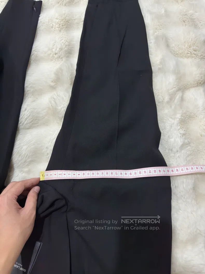 Saint Laurent Paris Saint Laurent Paris Tapered Trousers Size 34" / US 12 / IT 48 - 6 Thumbnail