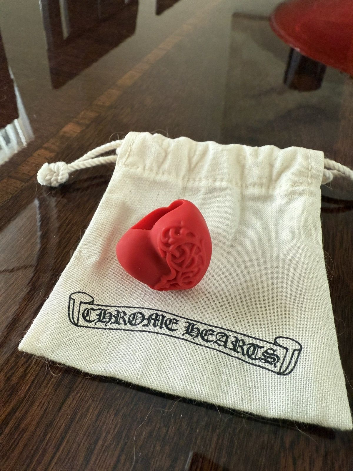 Chrome Hearts Chrome Hearts Silicone Heart Ring Size ONE SIZE - 4 Thumbnail