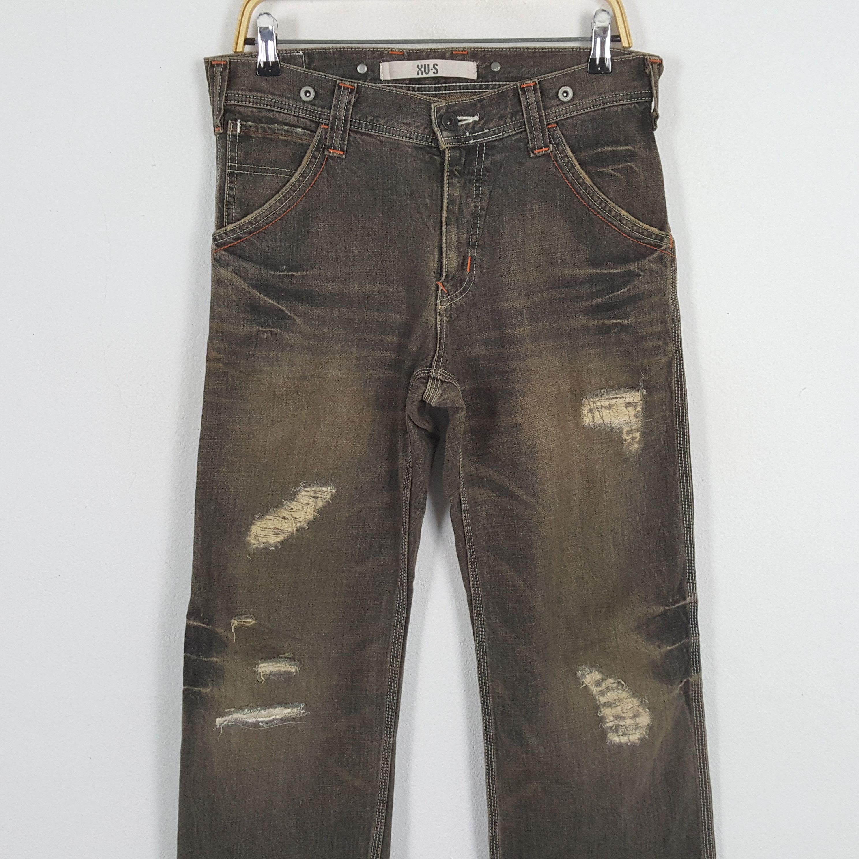 Edwin × Vintage Vintage EDWIN Japanese Style Distressed Denim Jeans Size US 34 / EU 50 - 2 Thumbnail