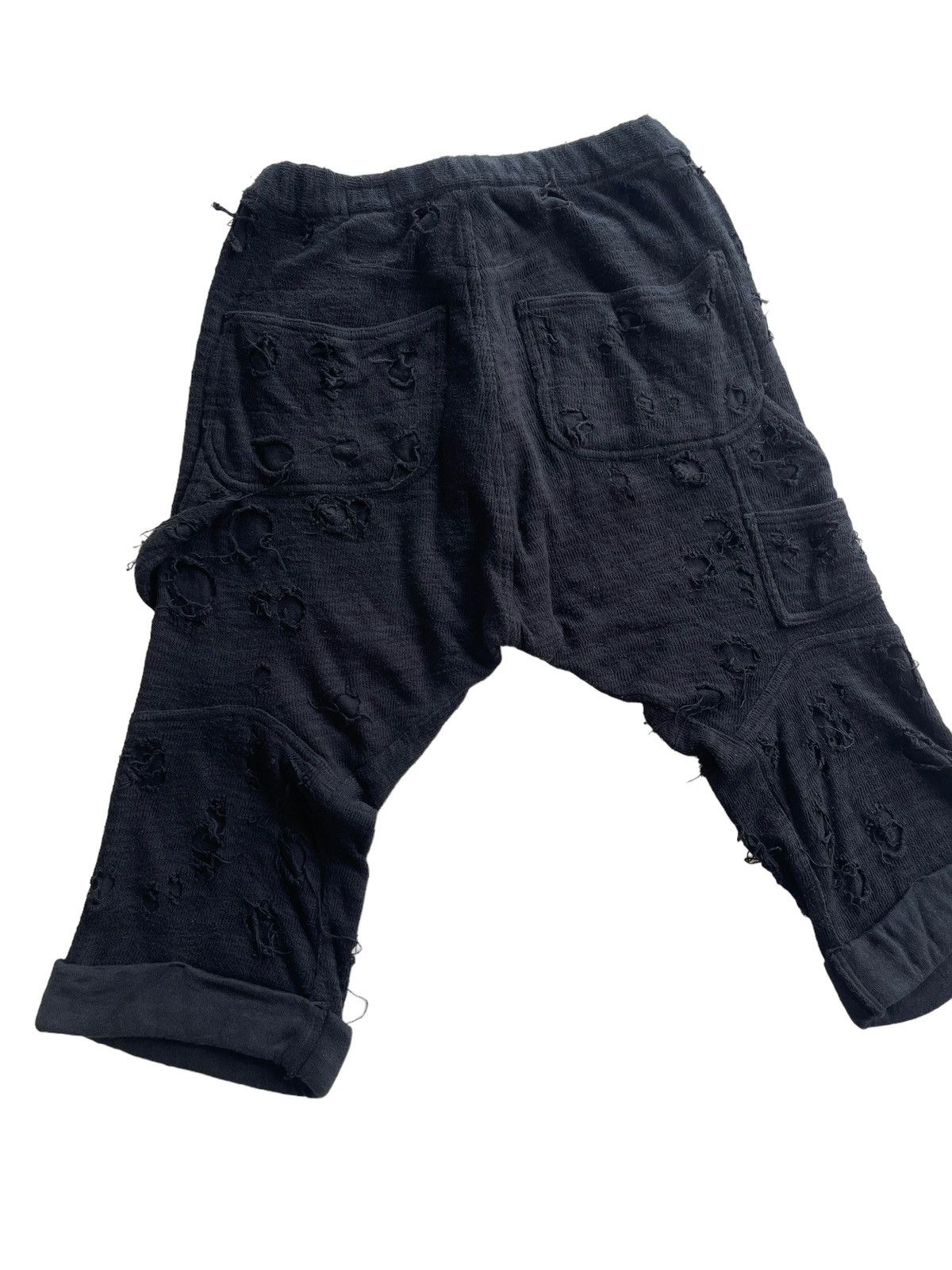 Japanese Brand Crazy Ripped Distressed Jieda X Disuniversity Harem Pants Size US 30 / EU 46 - 6 Thumbnail