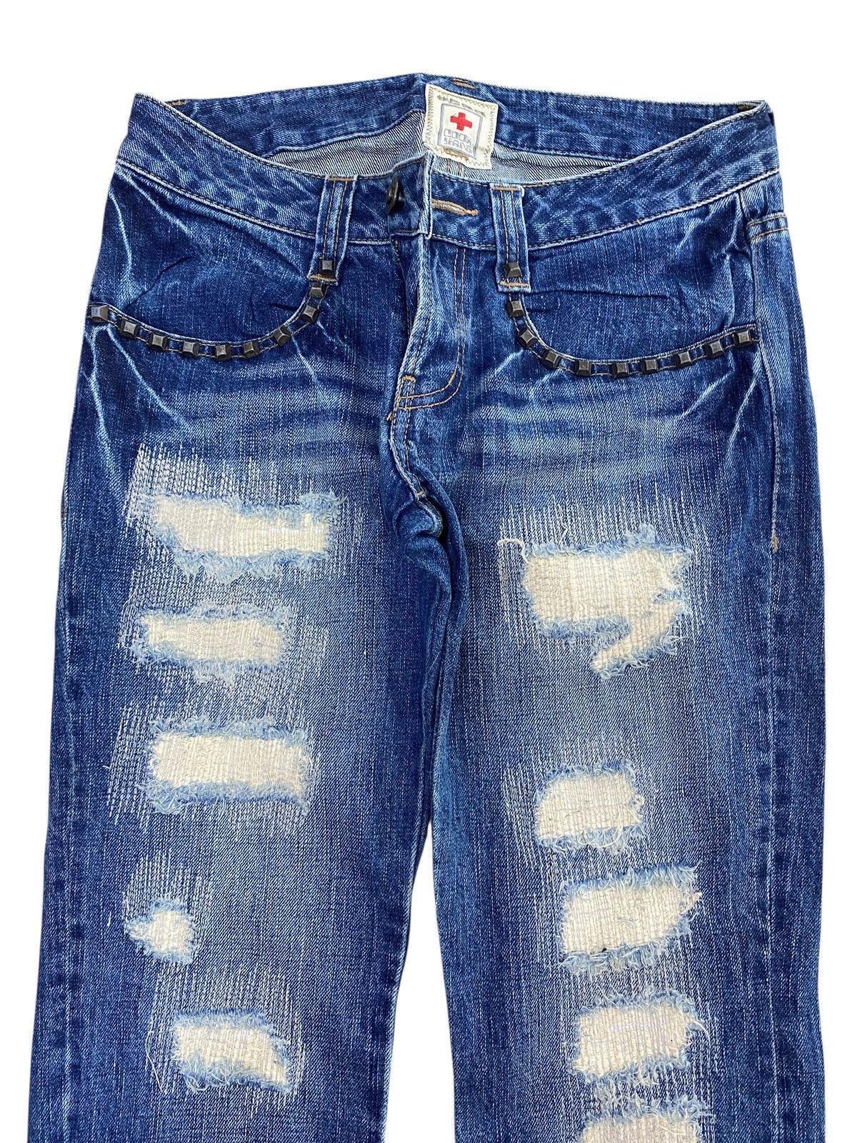 Cook Jeans Cook Jeans Brand Ripped Studs Style Straight Jeans Size US 29 - 2 Thumbnail