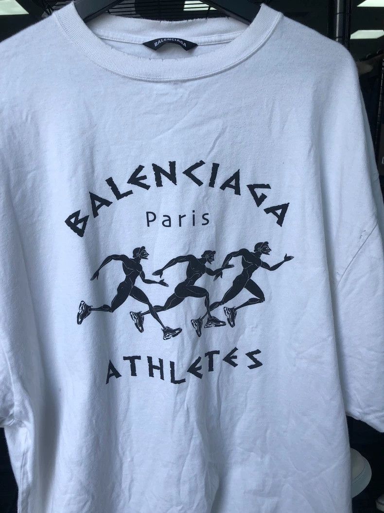 Balenciaga Paris Athletes Short Sleeve Tee - dmc