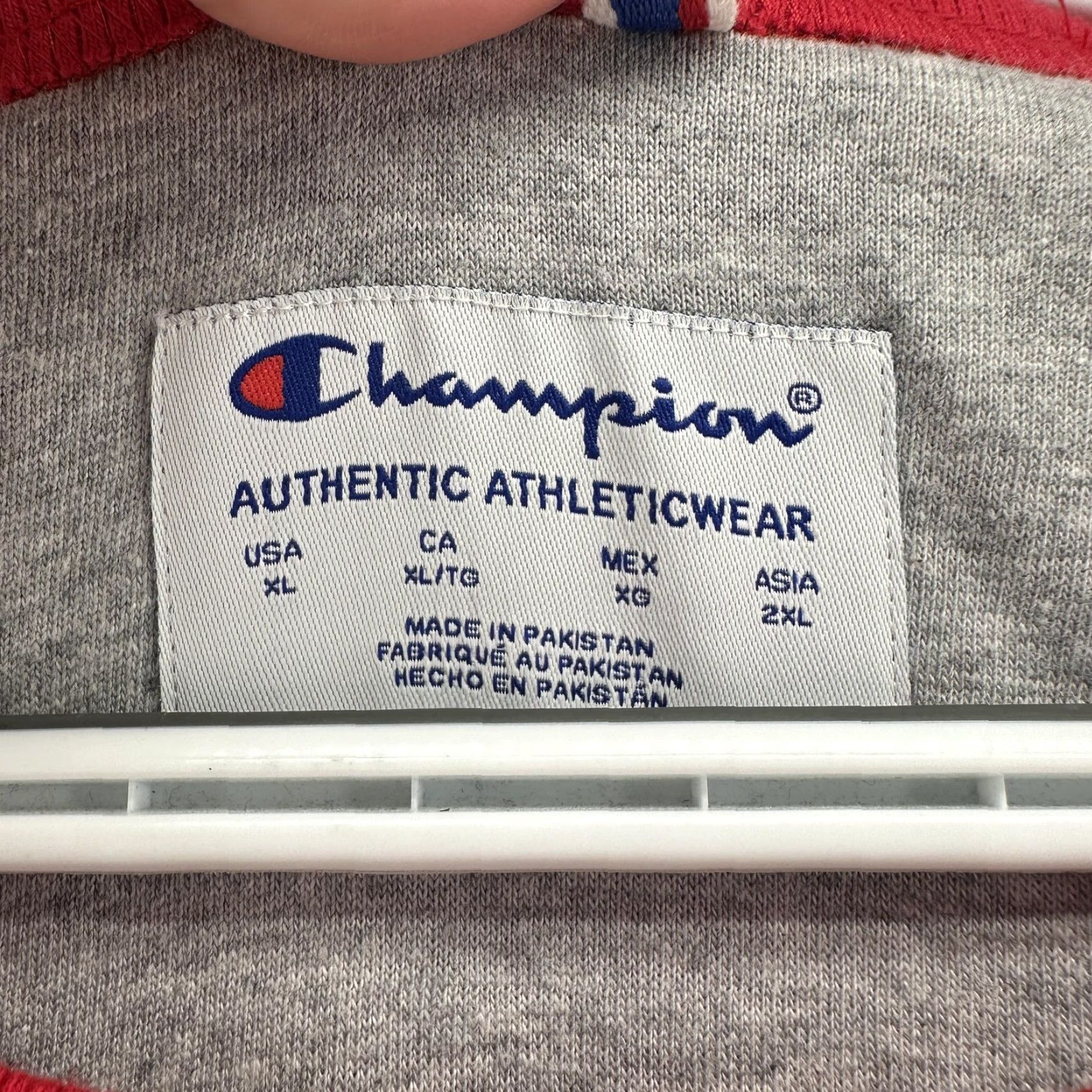 Champion Champion Sweatshirt Mens XL Red Fleece Crewneck Pullover Embroidered Logo Top All Seasons Size US XL / EU 56 / 4 - 3 Thumbnail