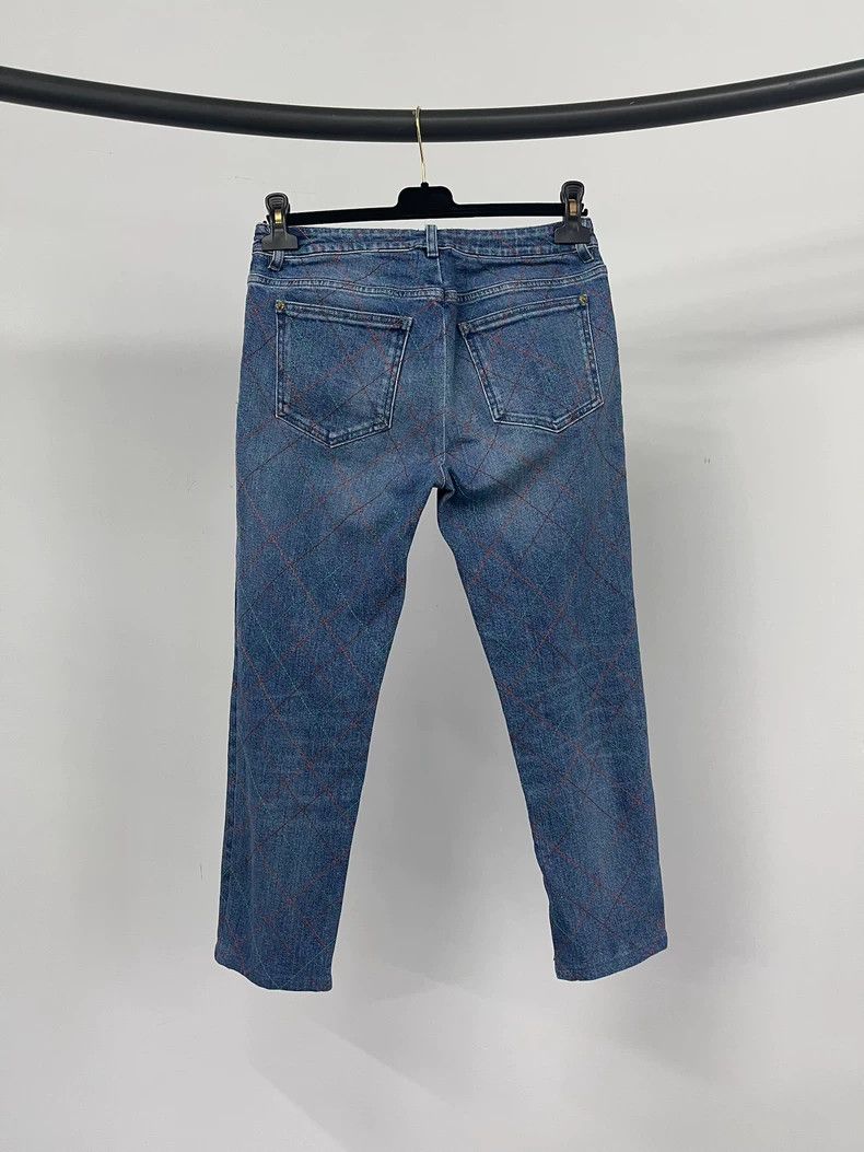 Chanel Chanel Colorful line diamond checkered jeans Size 26" / US 2 / IT 38 - 3 Thumbnail