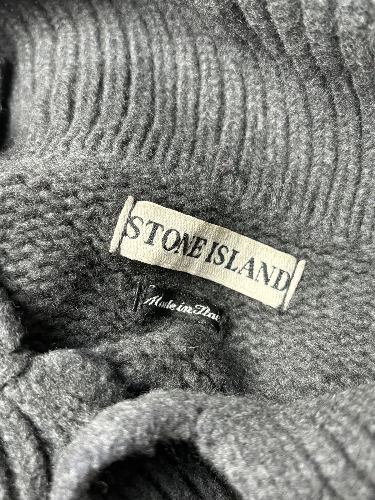 Sweat-shirt Stone Island Vintage A/W 1993 - Col Tortue - Coton Mako - Taille L/XL Rare