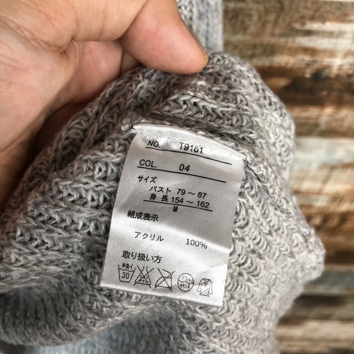 Homespun Knitwear × Japanese Brand Putietal Grey vintage Knitwear #A2231 Size US M / EU 48-50 / 2 - 11 Thumbnail