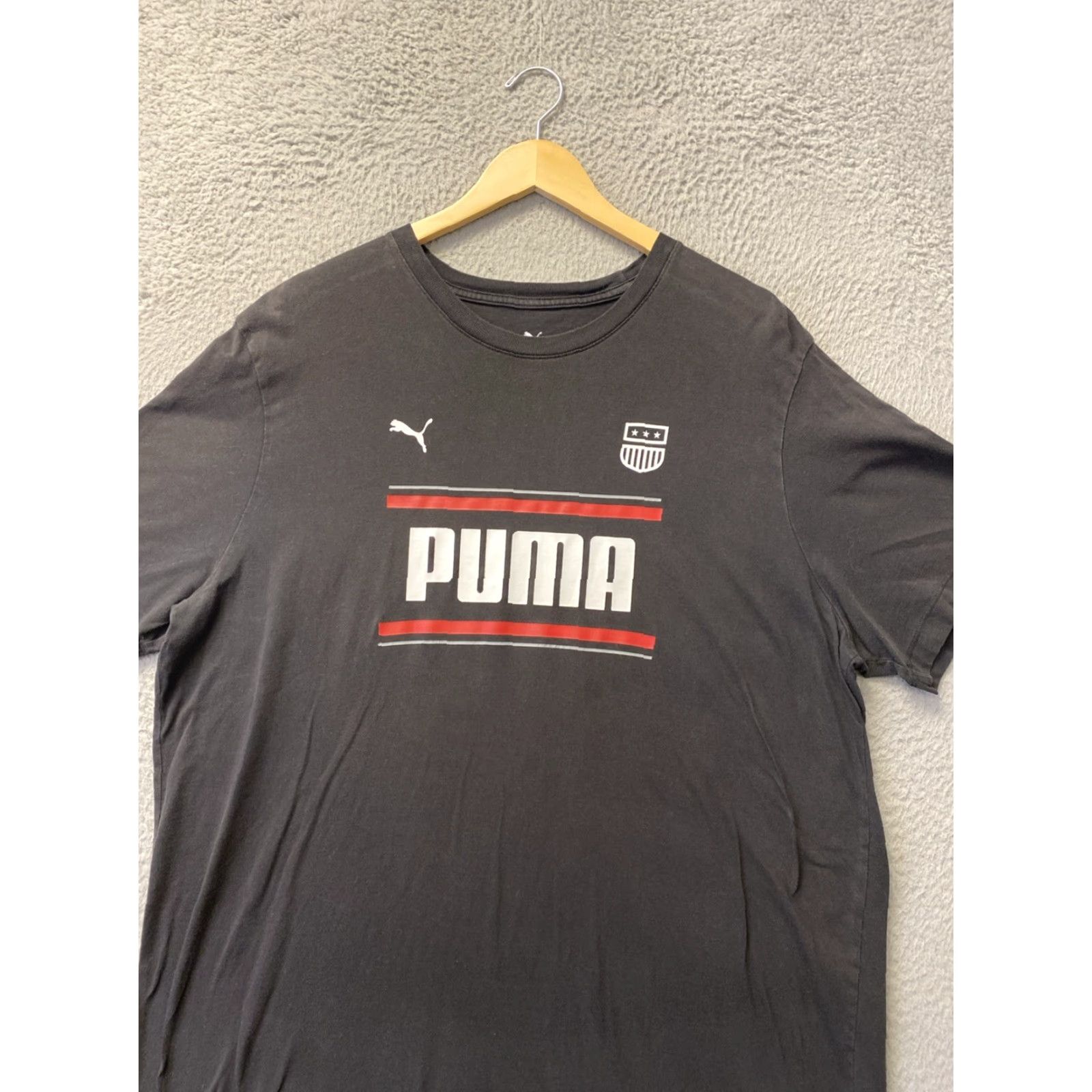 Puma VINTAGE Puma T-Shirt Mens 2XL Short Sleeve Black Graphic Logo Casual Sports Size US XXL / EU 58 / 5 - 2 Thumbnail