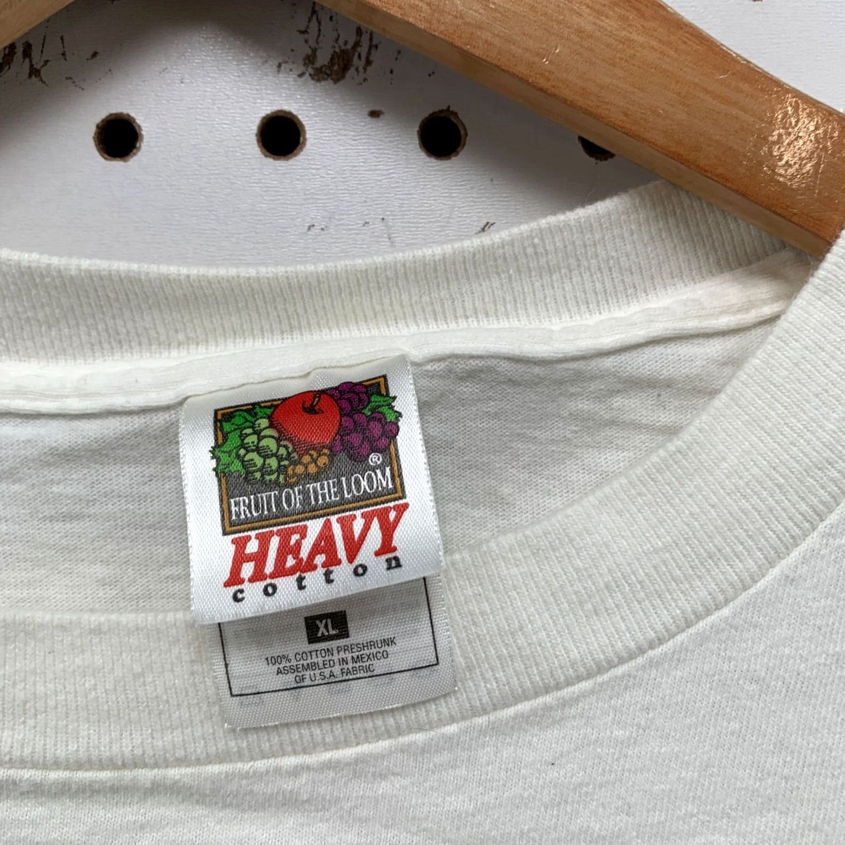 Fruit Of The Loom VINTAGE Cornerstone Shirt XL White Music Band 90s Short Sleeve 22.5x25.5 Mens Size US XL / EU 56 / 4 - 7 Thumbnail