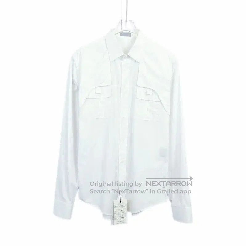 Dior Dior Long Sleeve White Cotton Shirt . Size M / US 6-8 / IT 42-44 - 1 Thumbnail