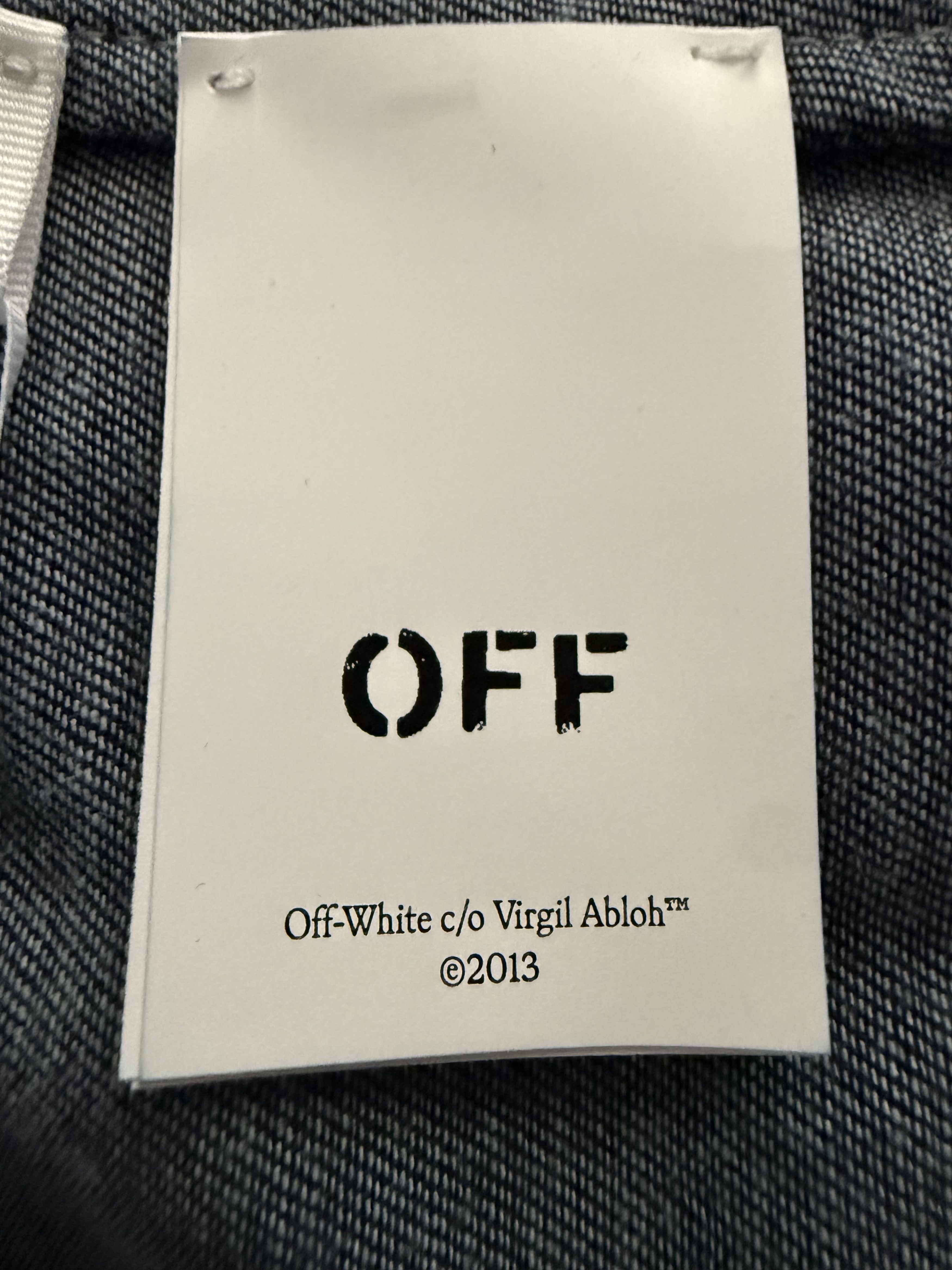 Off-White Runway Ss’23 Body Scan Jeanshemd Mit Kapuze In Blue Size US L / EU 52-54 / 3 - 16 Thumbnail