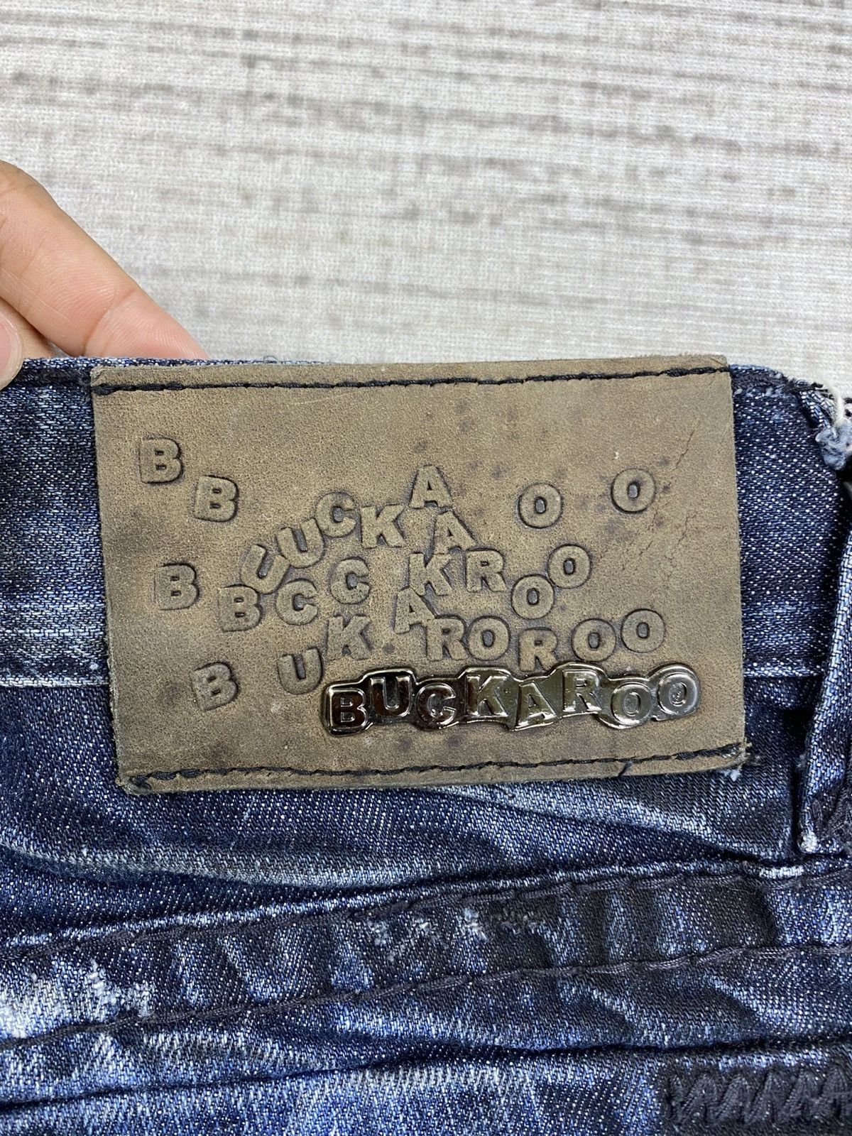 If Six Was Nine 🔥Buckaroo Jeans Distressed Rare Denim Pants Size US 32 / EU 48 - 14 Thumbnail