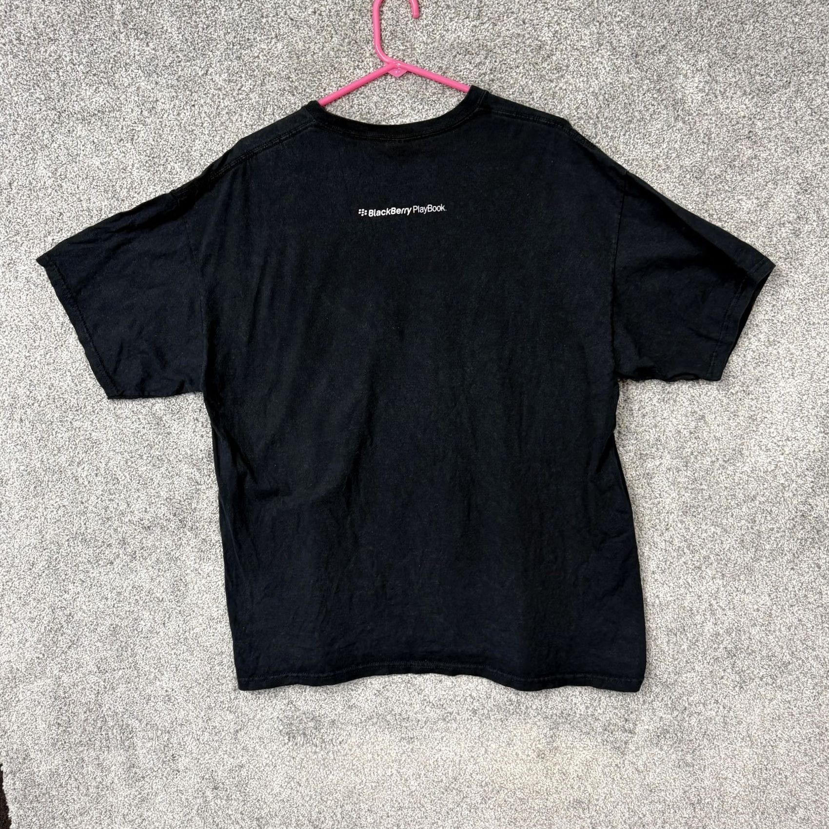 Gildan Blackberry Playbook Shirt XL Amateur Hour is Over 2000s Tech Ad Mens Size US XL / EU 56 / 4 - 7 Thumbnail