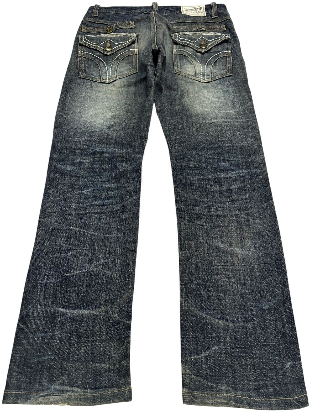 Japanese Brand Vtg Panaspur Japan Faded Distressed Jeans Size US 32 / EU 48 - 2 Thumbnail