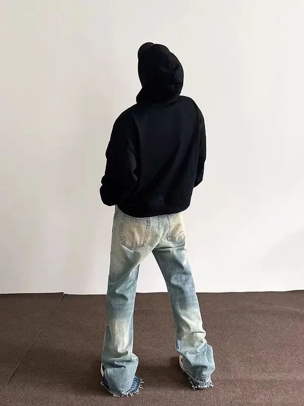 Japanese Brand Midori x Risa Street hip-hop washed vintage baggy jeans Size US 34 / EU 50 - 3 Thumbnail