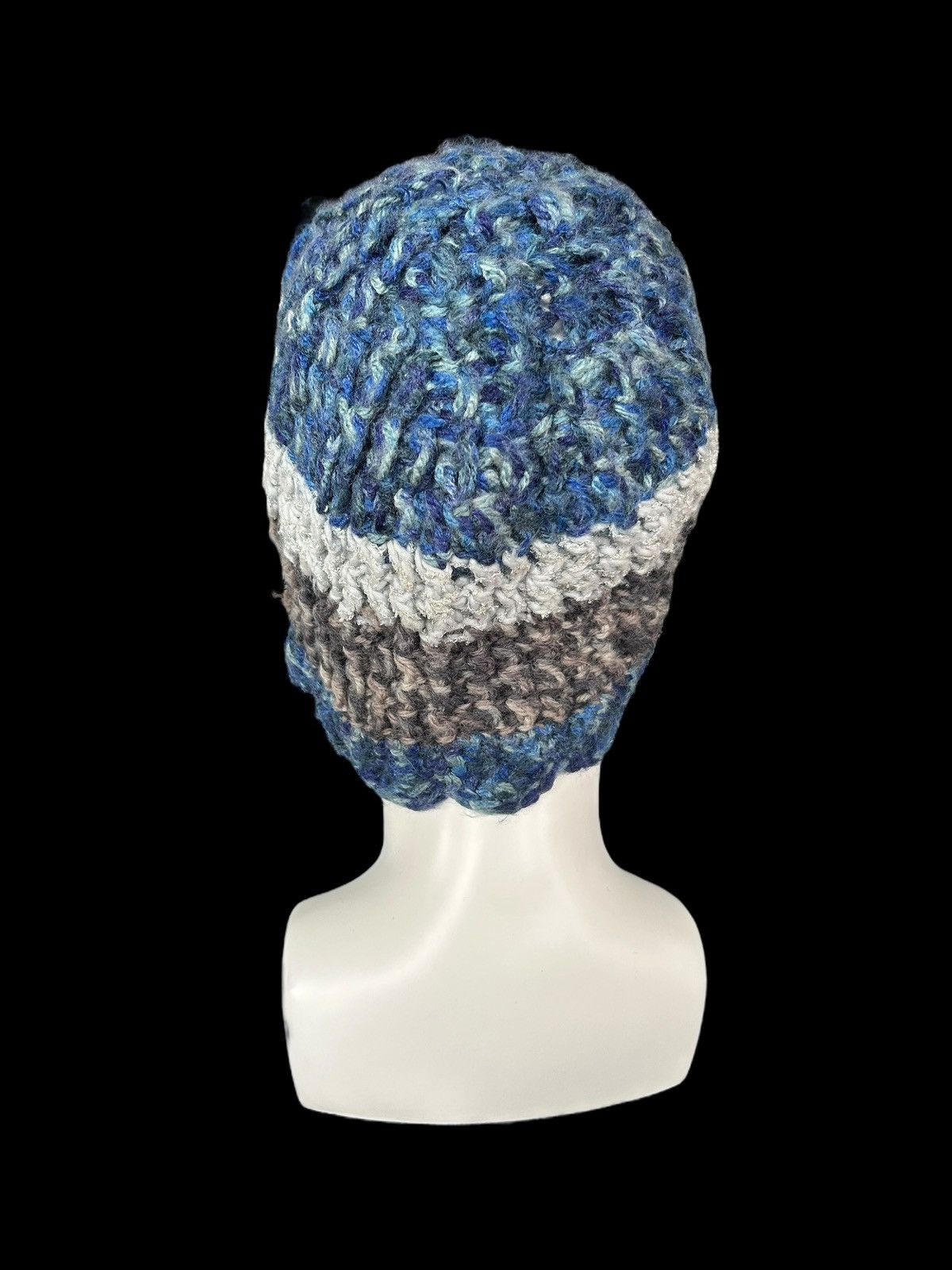 Japanese Brand × Kapital × Vintage Crochet Knitted handmade big Beanie Hats ☠️☠️ Size ONE SIZE - 3 Thumbnail