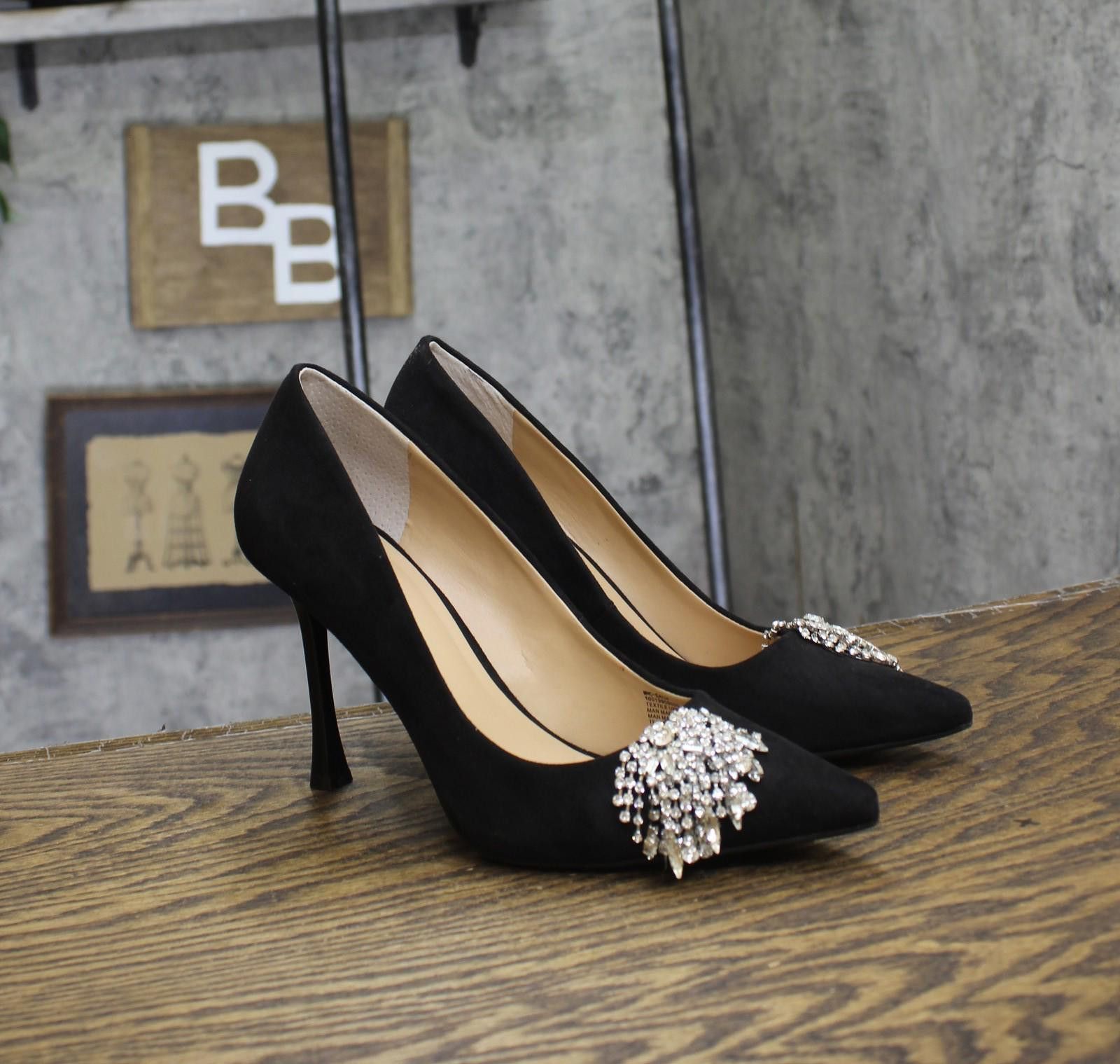 Other Nwt Inc International Concepts Pumps Black Microsuede 8.5m Size US 8.5 / IT 38.5 - 1 Thumbnail