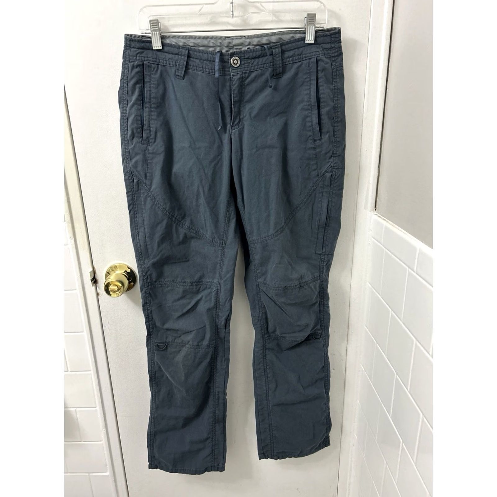 Vintage Kuhl Legendary Pants Womens Size 8 Blue Cargo Hiking Outdoor Trousers Straight Leg Casual Travel Size 30" / US 8 / IT 44 - 2 Thumbnail