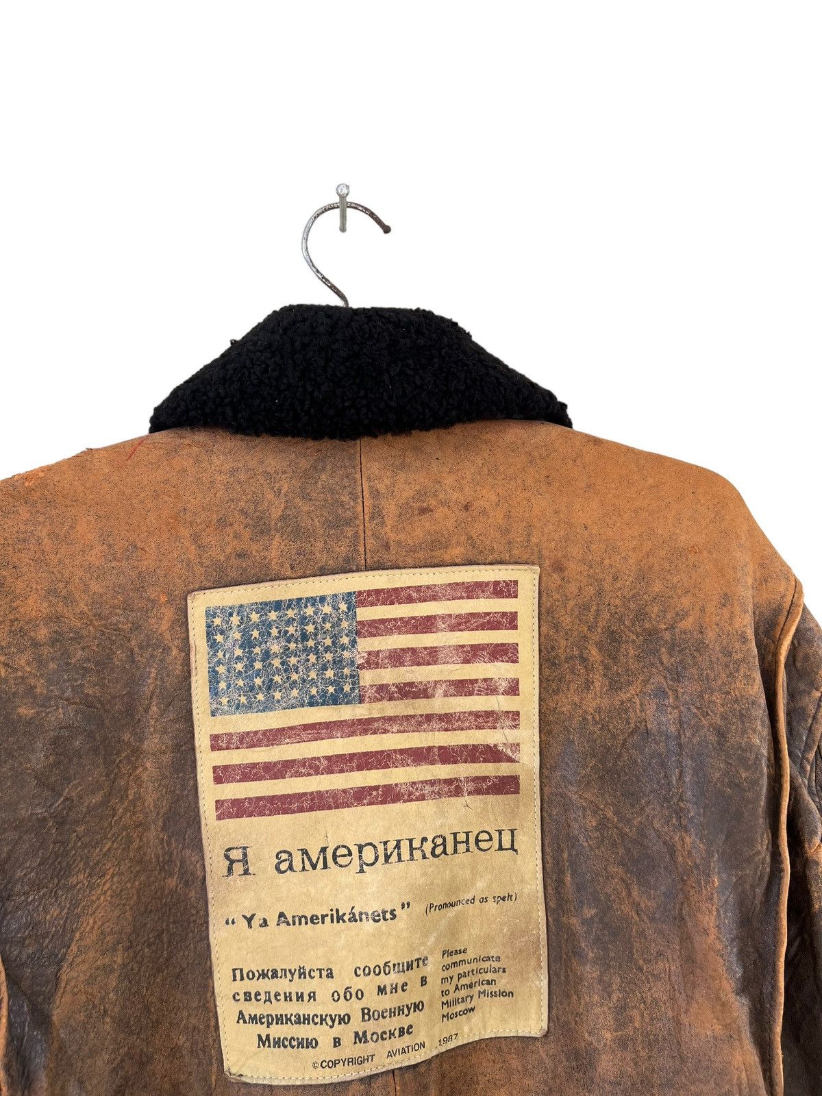 Avirex Archive 80s Avirex A-2 Distress Patina Leather Flight Jacket Size US S / EU 44-46 / 1 - 14 Thumbnail