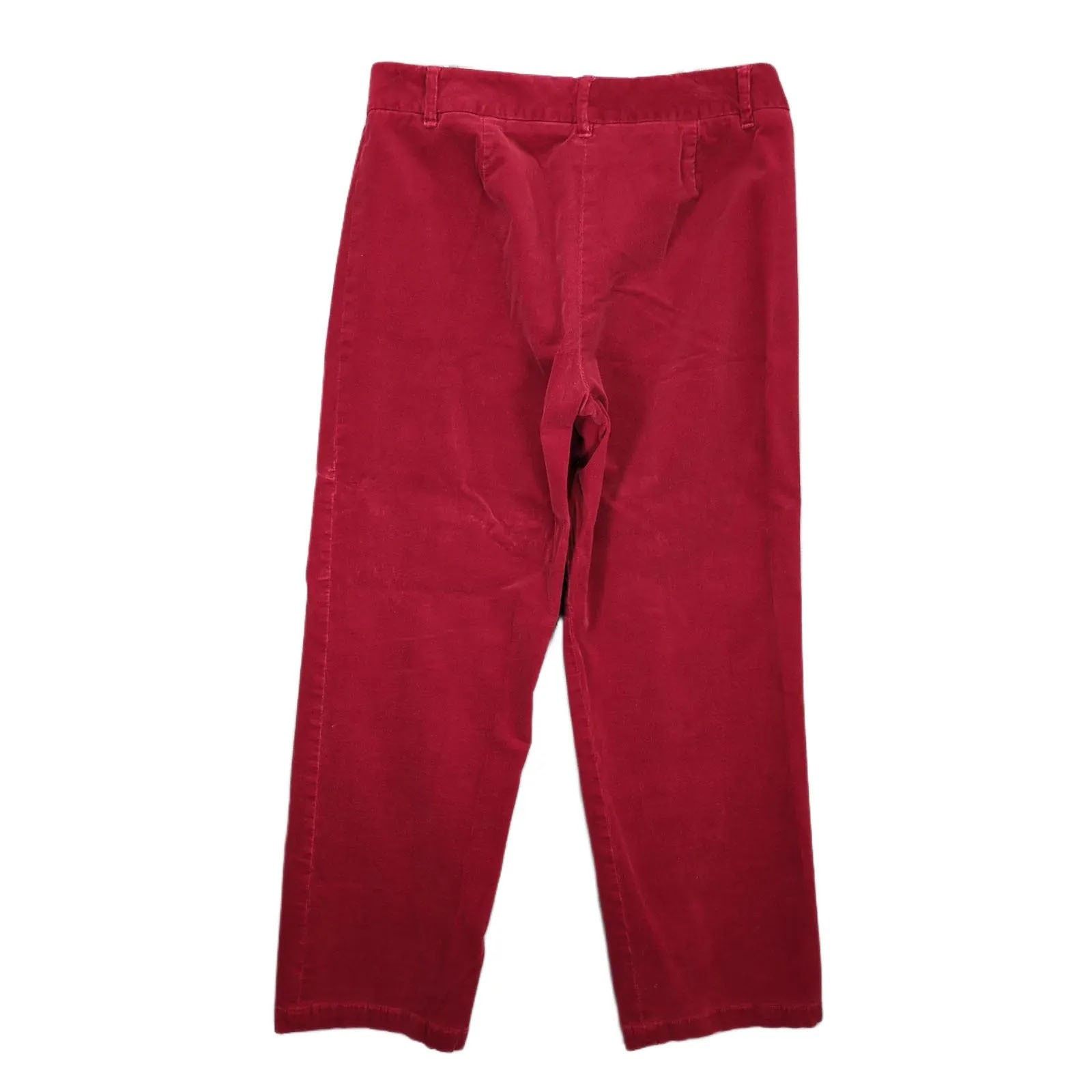 Vintage Judith Hart Women's 12 Red Velour Pants 26x30" Size 34" / US 12 / IT 48 - 2 Thumbnail