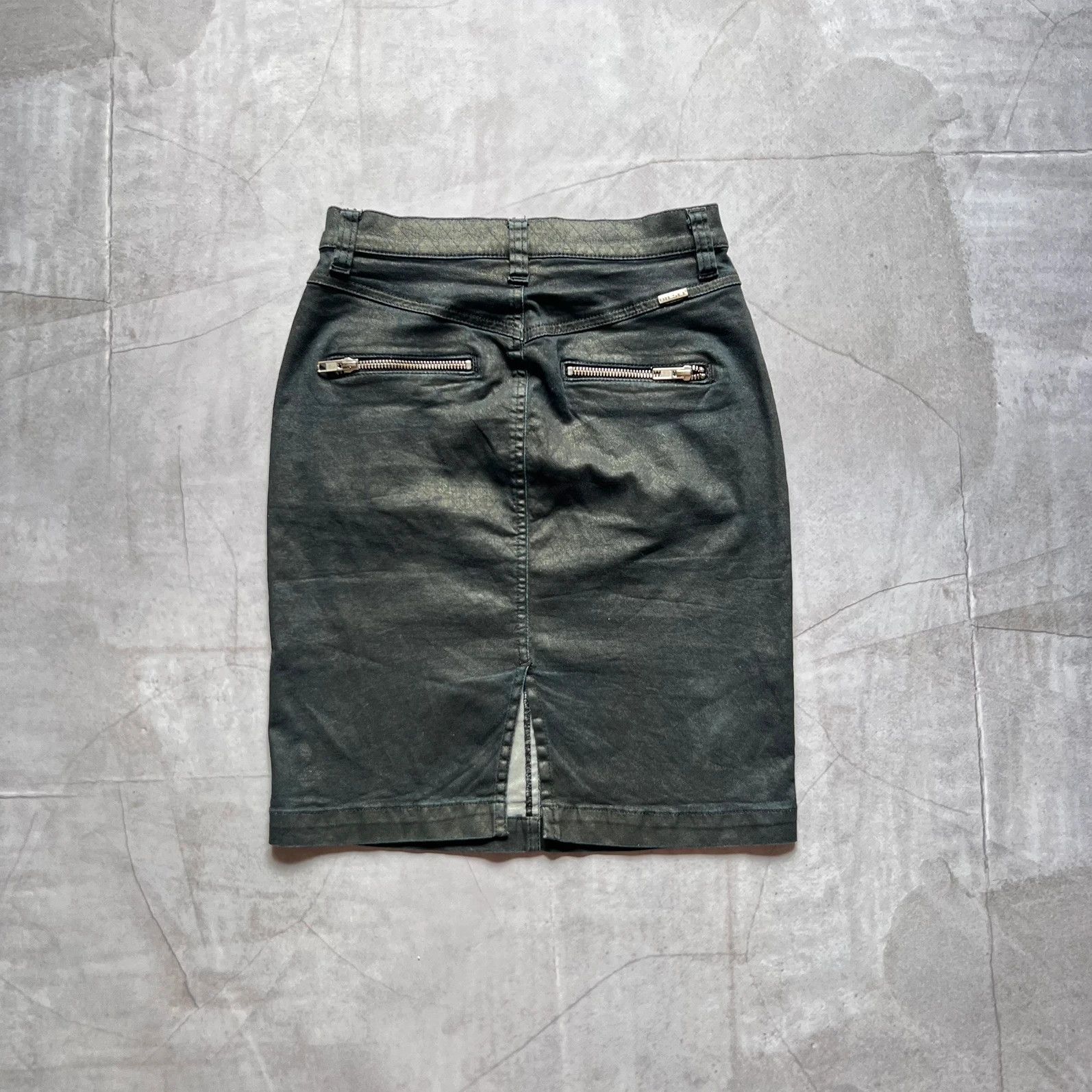 Diesel vintage 00s Diesel Skirt High Waist Knee avant garde Y2K Size 30" / US 8 / IT 44 - 8 Thumbnail