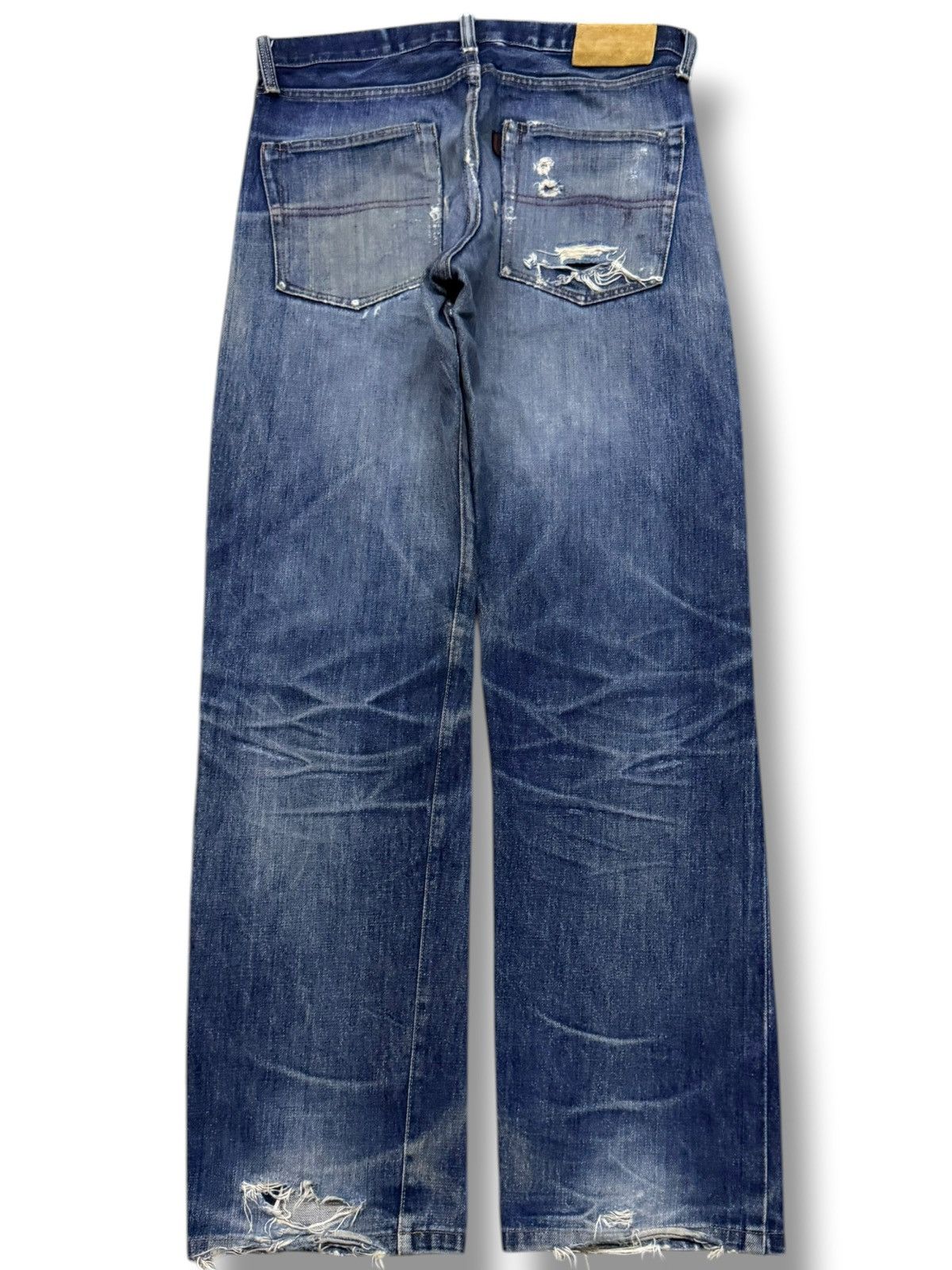 Artisan Outfitters Vintage 00s Ships Outffiters Y2K Selvedge Denim Made In USA Size US 31 - 3 Thumbnail